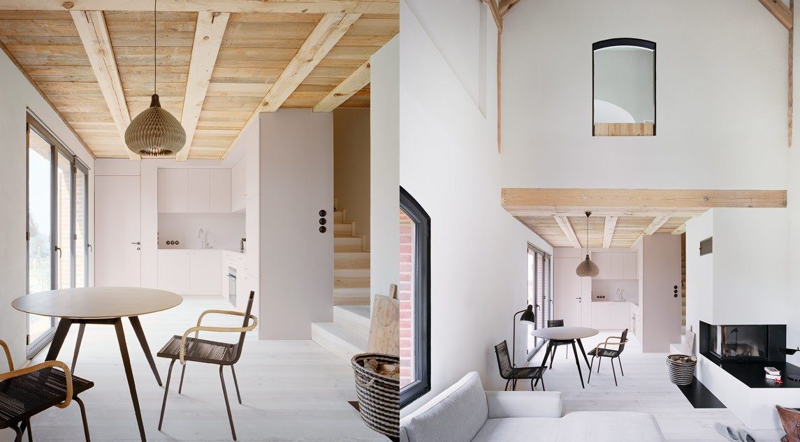 rote Scheune, Ferienhaus, Uckermark, besondere Architektur, Design