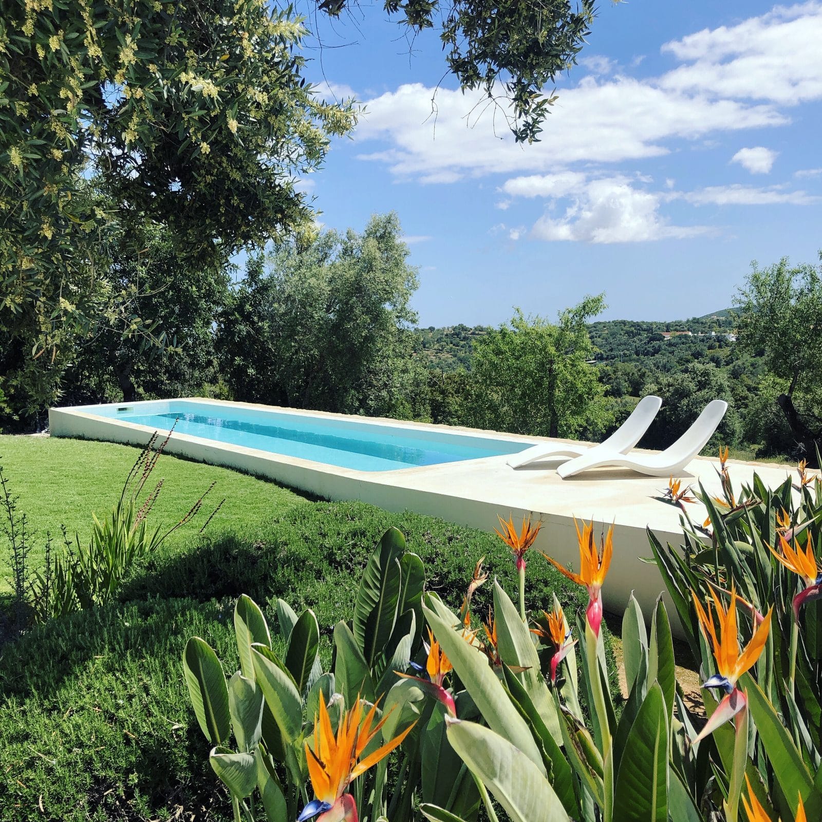 Pool im Garten der Casa Agostos