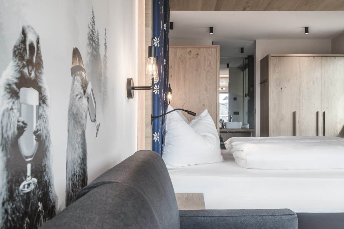 Hotel Luis & die Buabm, Jenesien, Südtirol, Italien, Berge, Architektur, Design, modern design