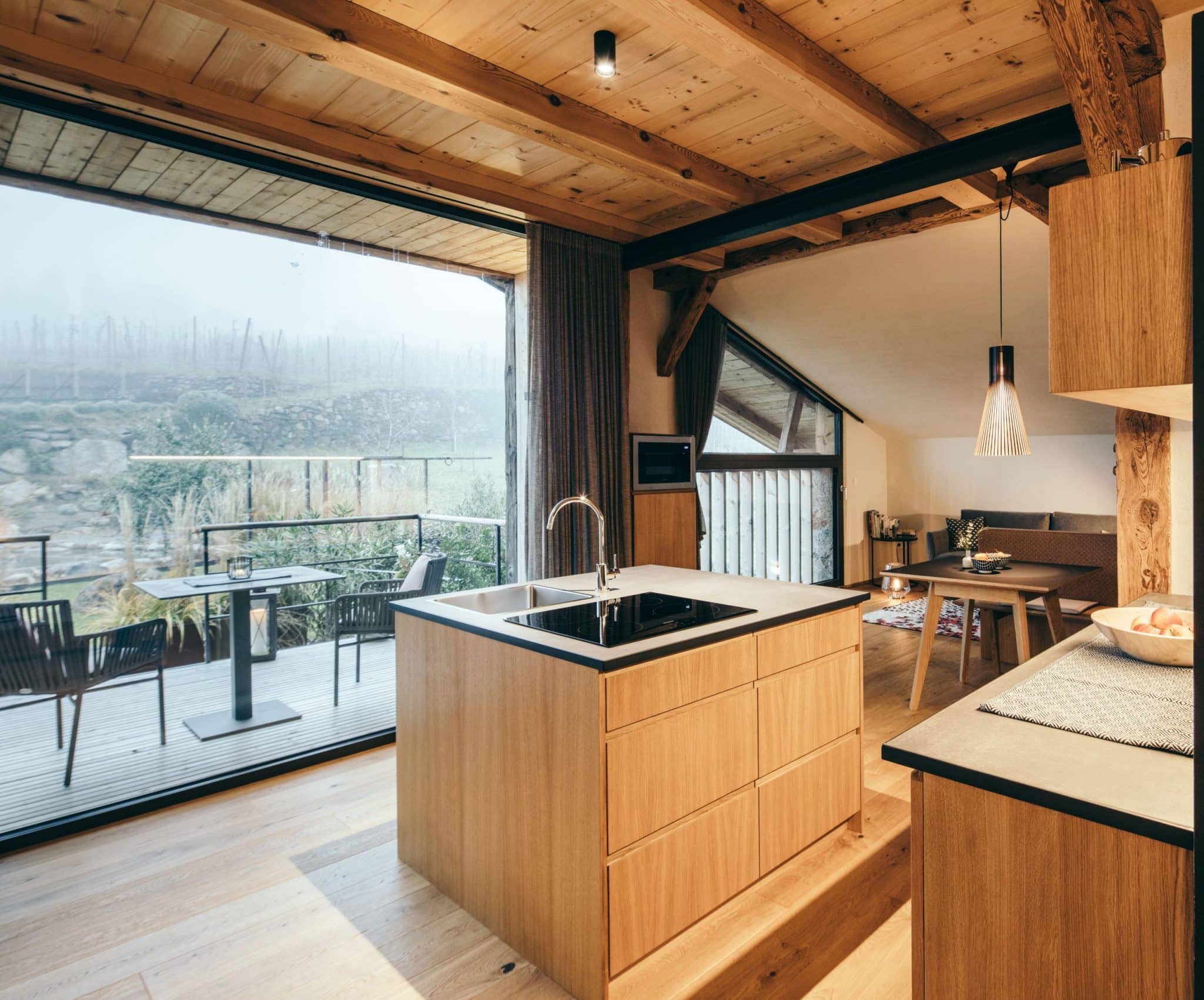 Sticklerhof, Design, Ferienwohnungen, modern, Südtirol, Meran, Berge, Italien, moderne Architektur