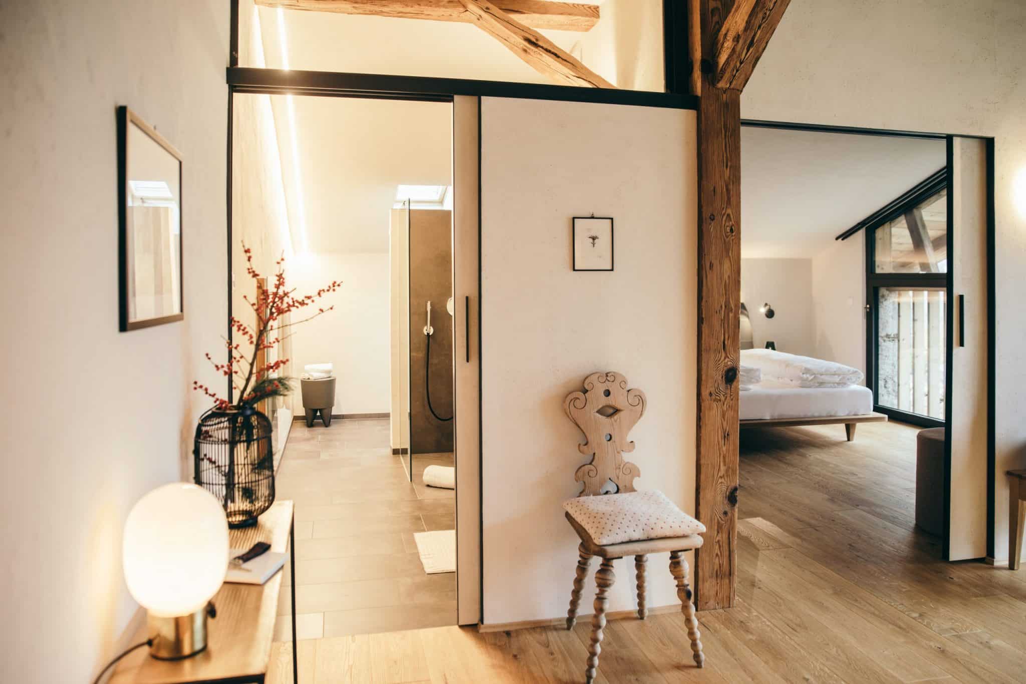 Sticklerhof, Design, Ferienwohnungen, modern, Südtirol, Meran, Berge, Italien, moderne Architektur