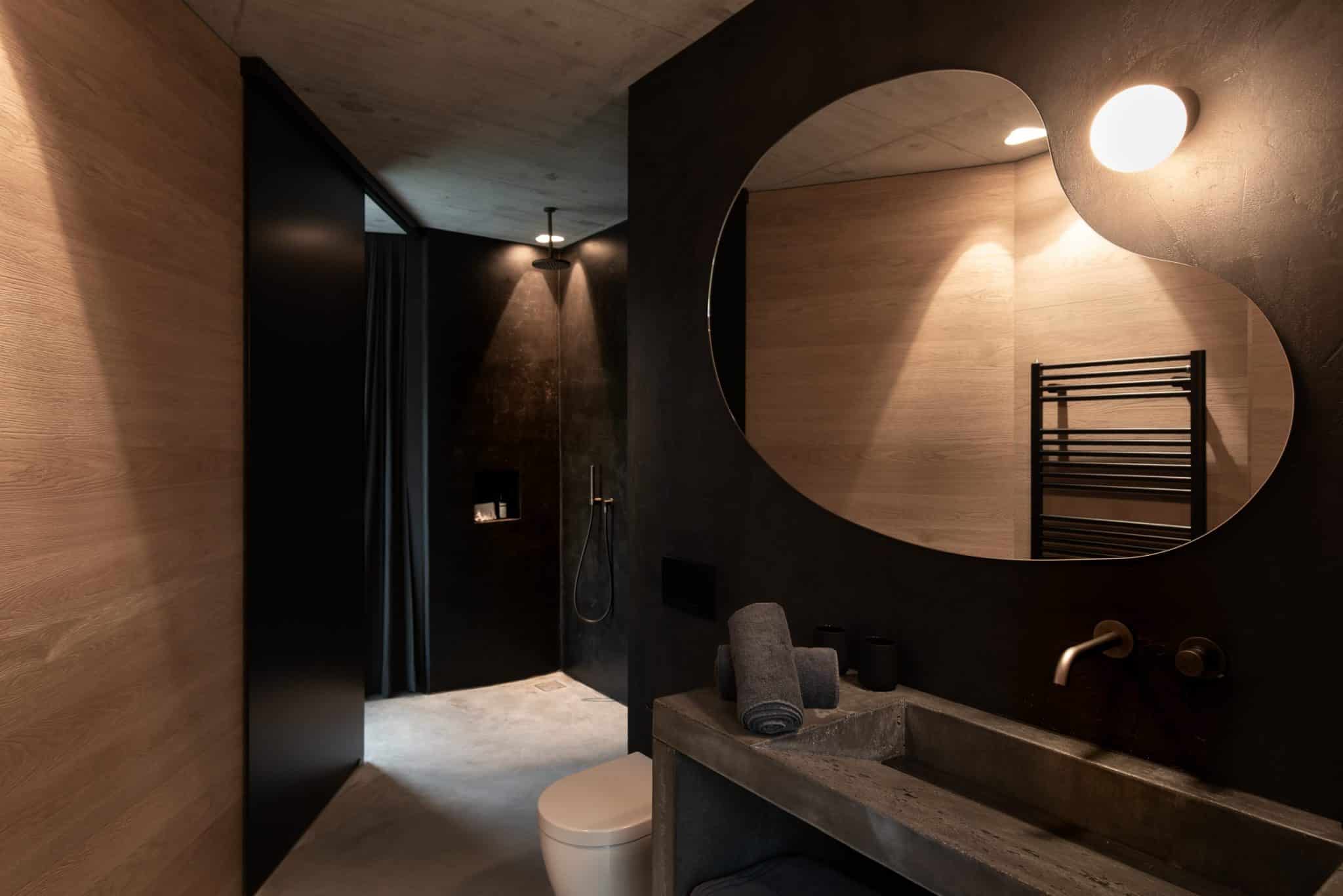 Badezimmer im Gästehaus Freiform