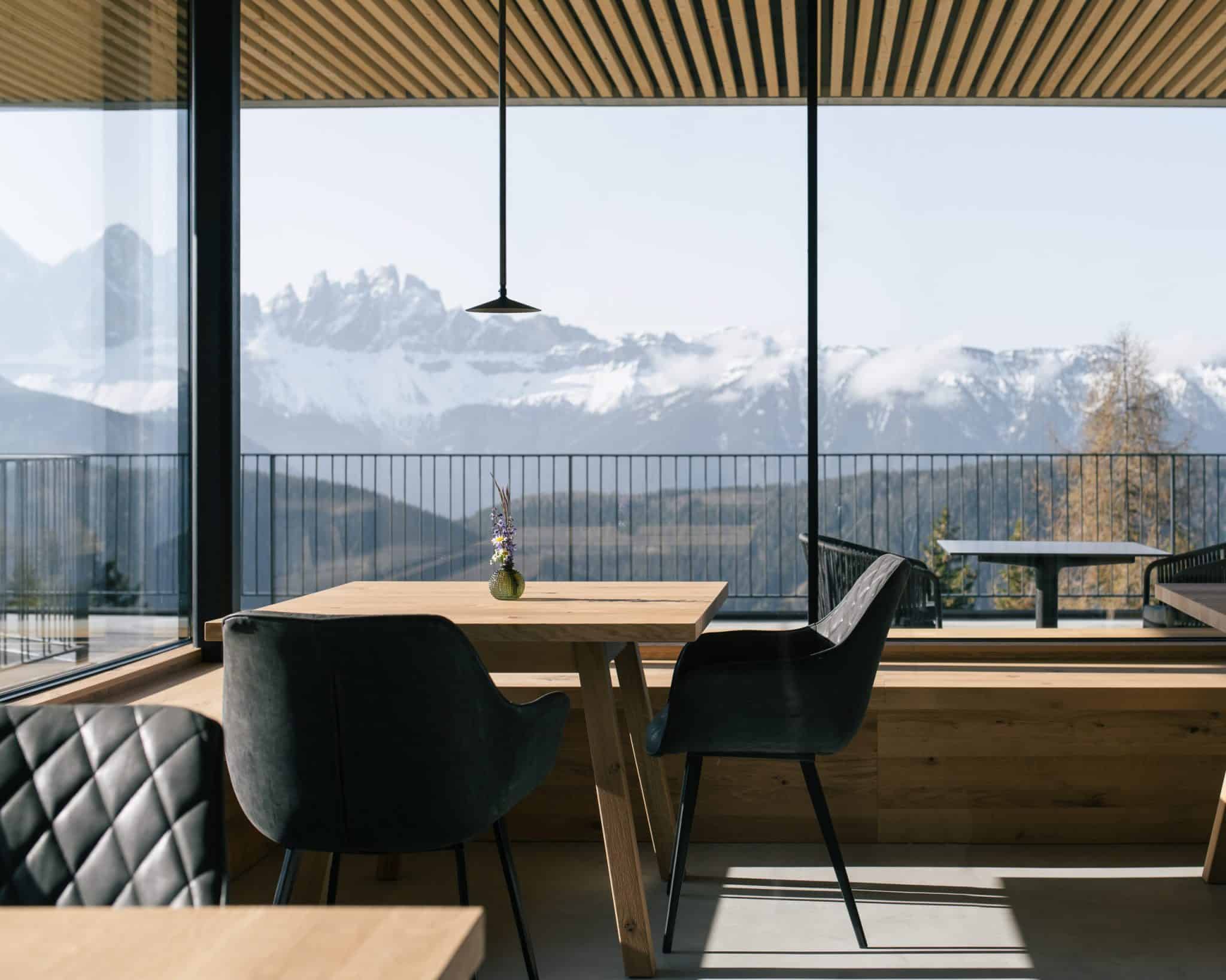 anders mountain suites, The Dolomites seen from the restaurant