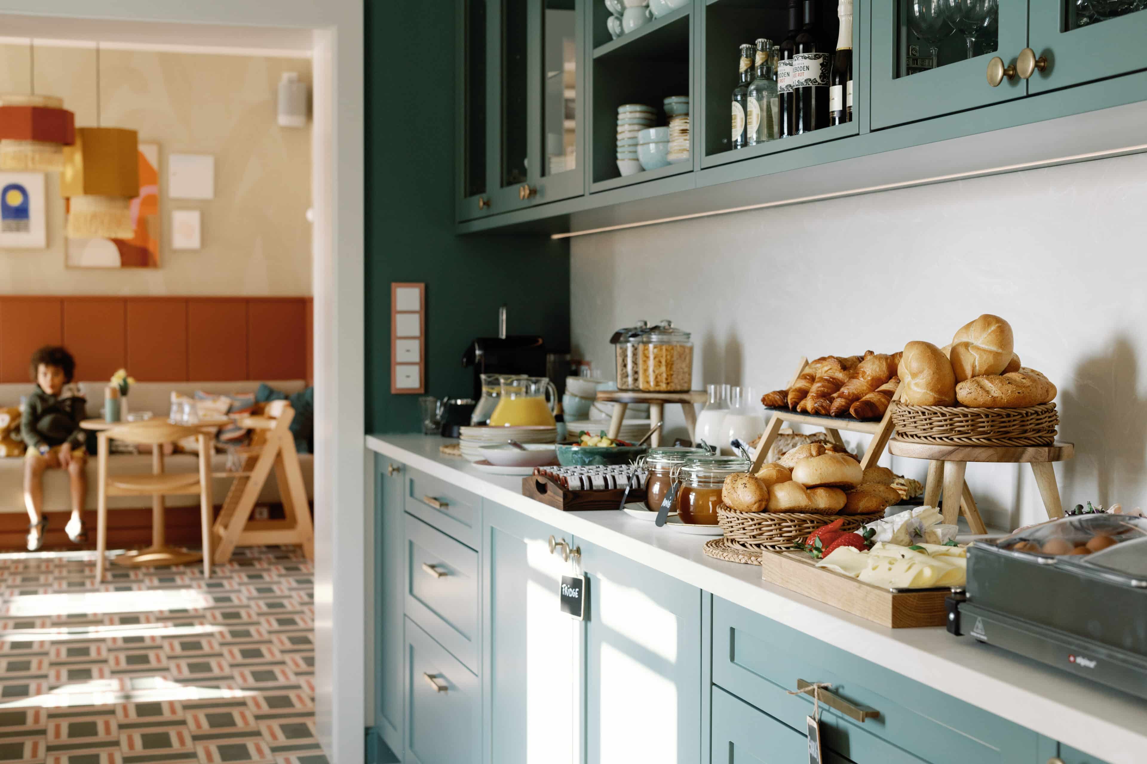 Früchstücksbuffet in der Villa Alma