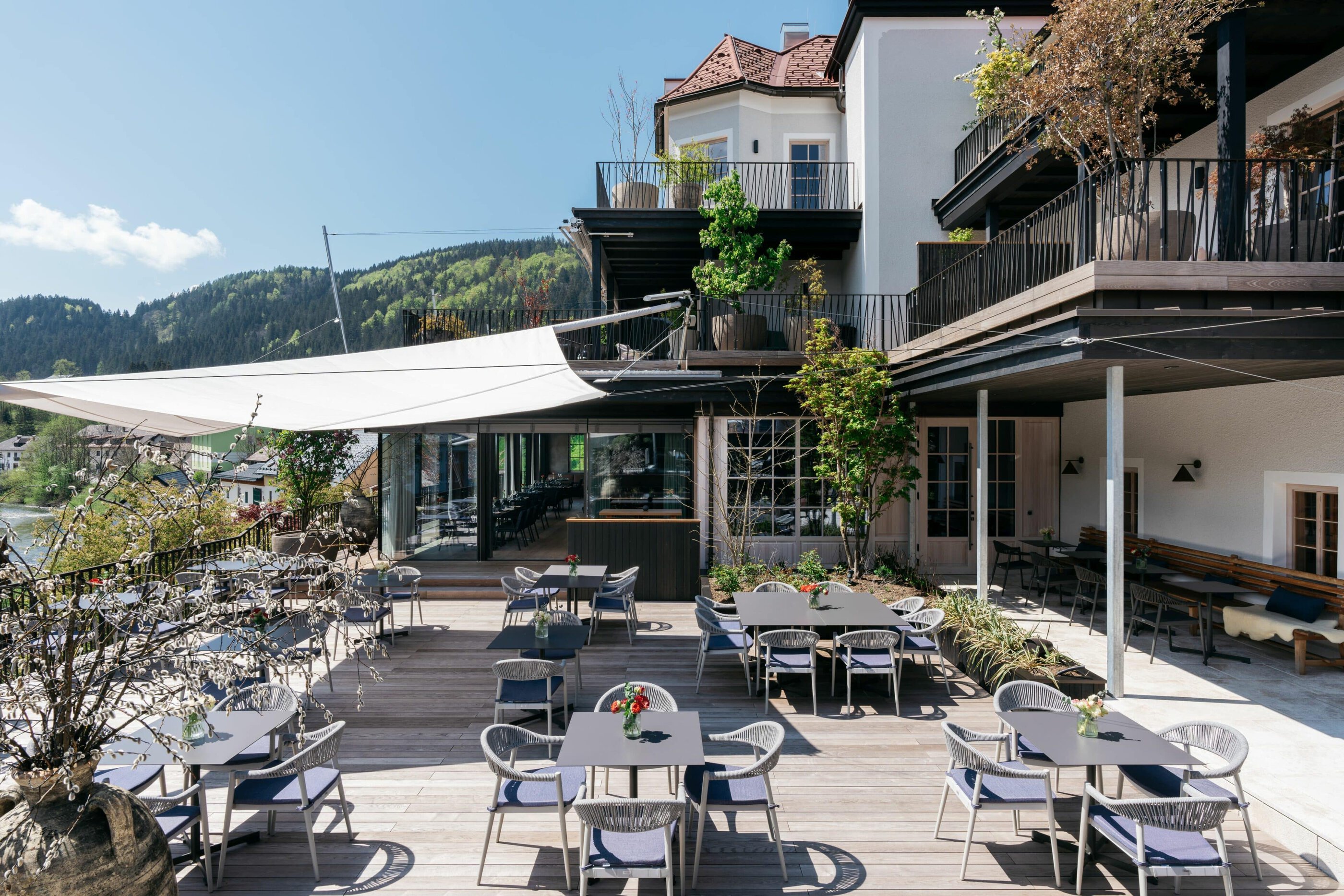 Terrasse des Refugium Lunz