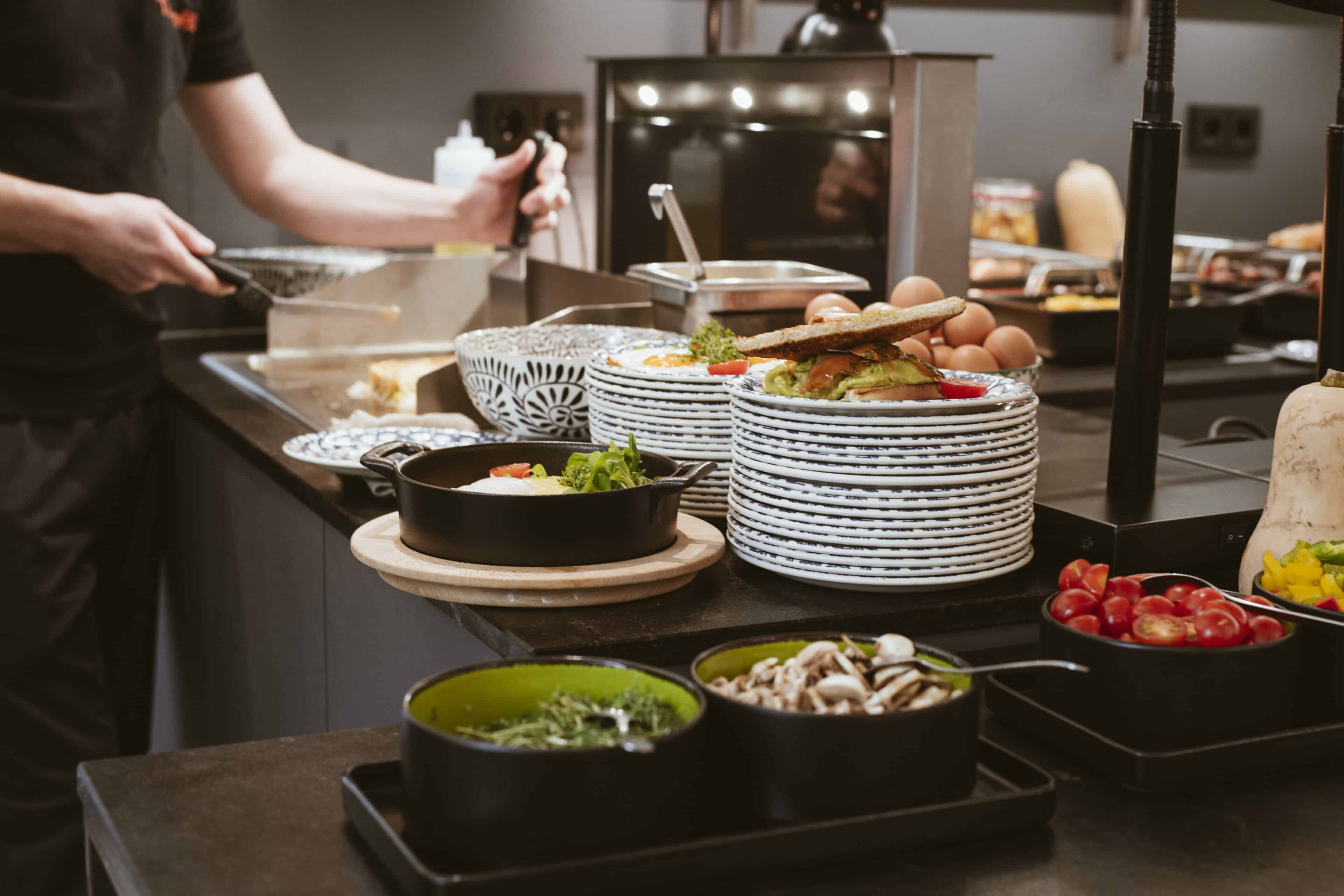 Frühstücksbuffet im Hotel Blü