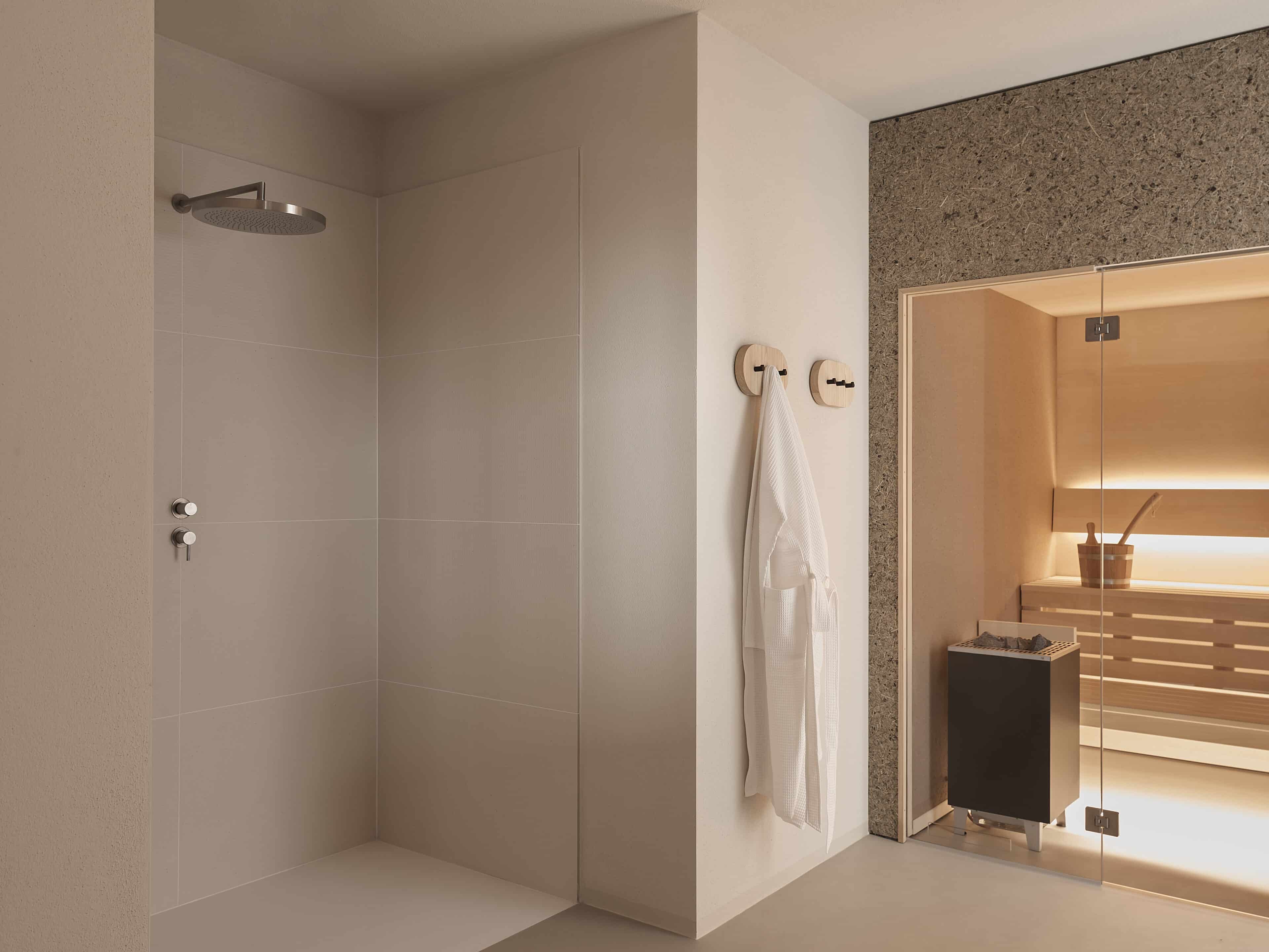 Badezimmer im Refugium Rochus