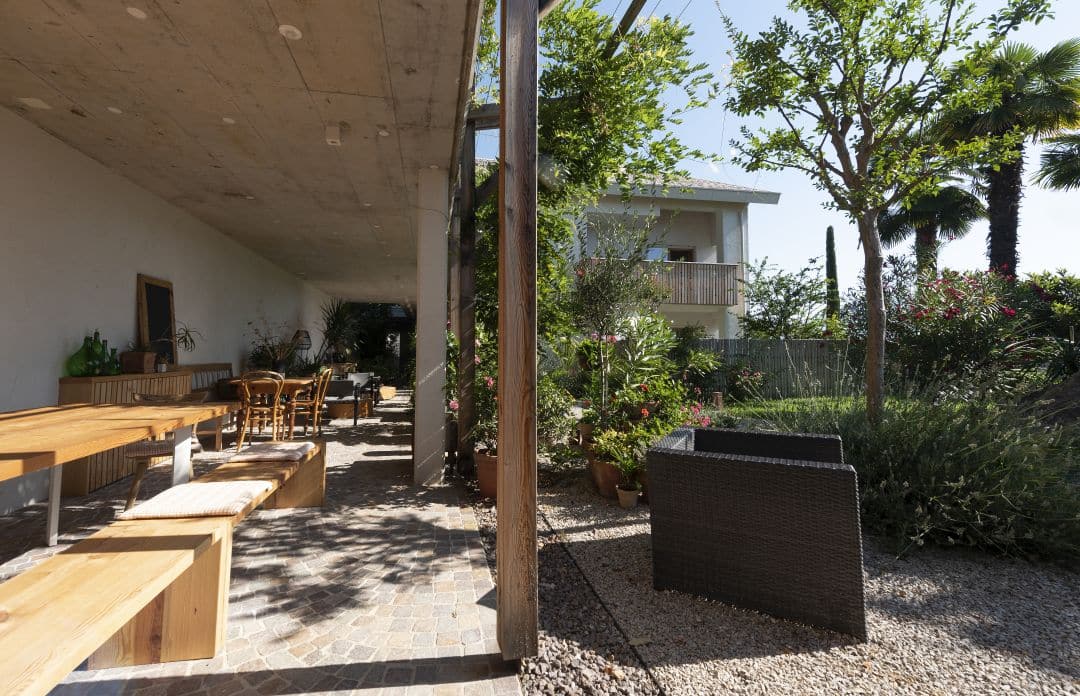 Terrasse des Refugium Rochus