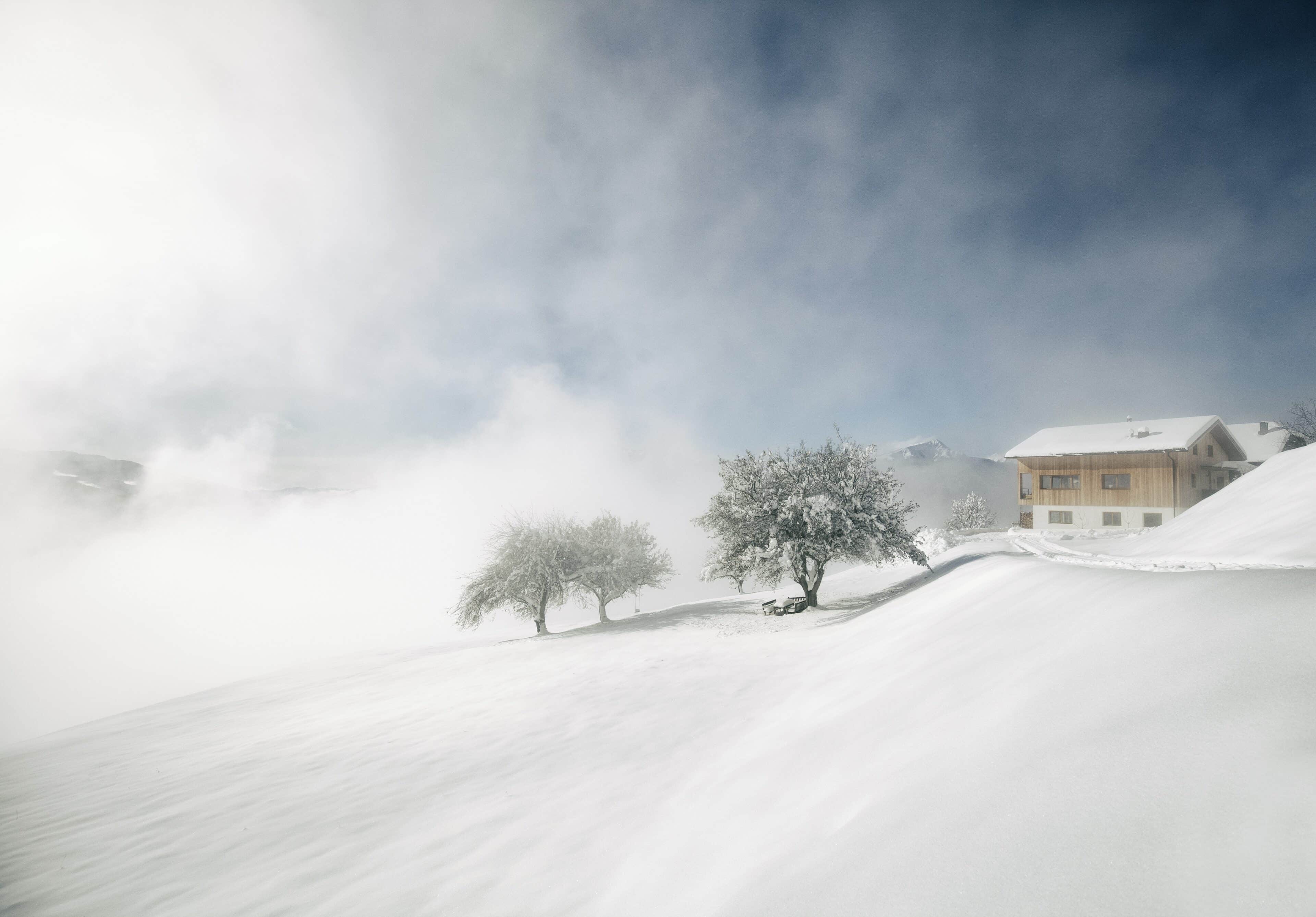 gruiba, Ferienapartmetnts im Schnee
