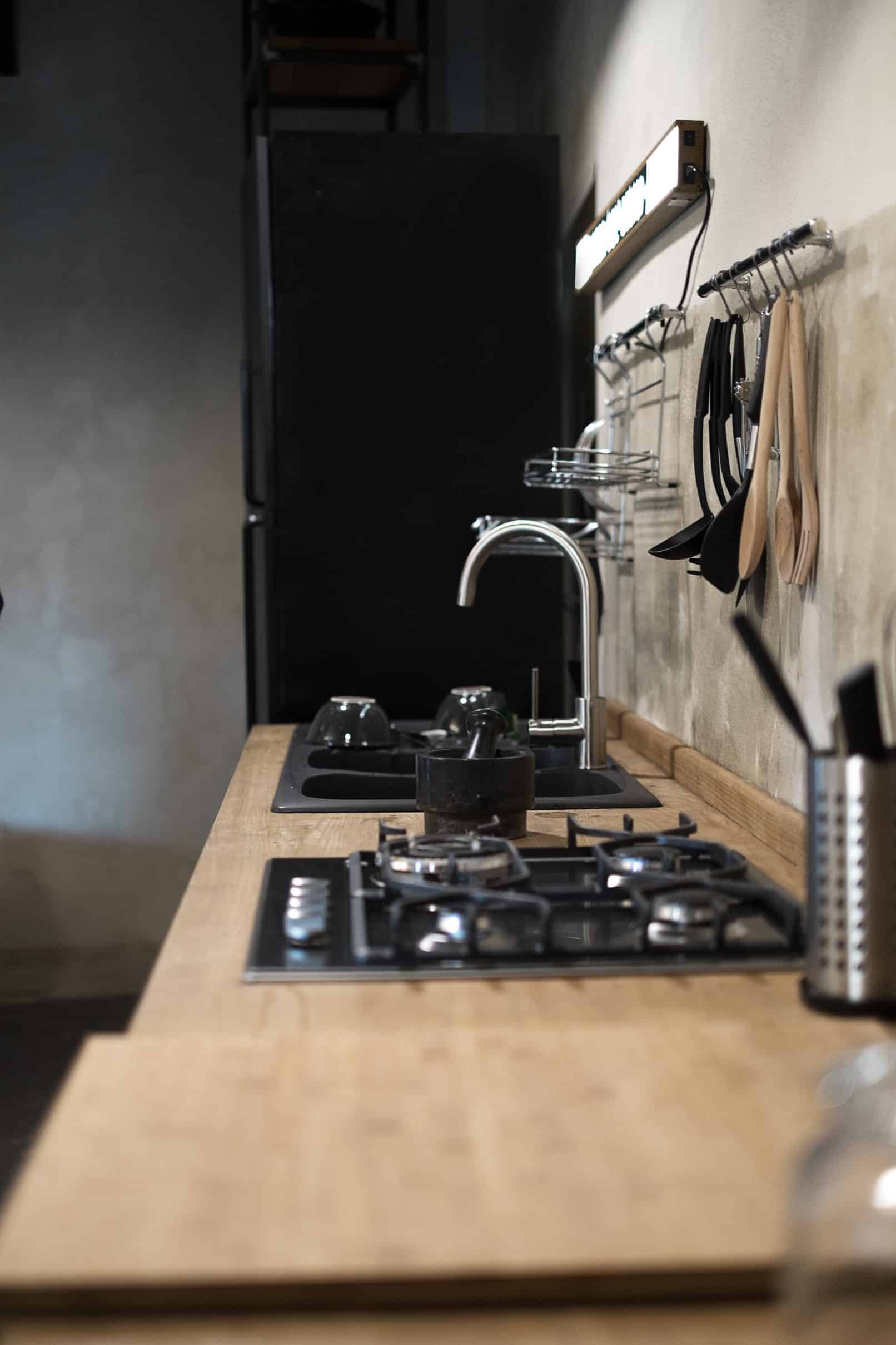 Küchenzeile im Castello des Serafina