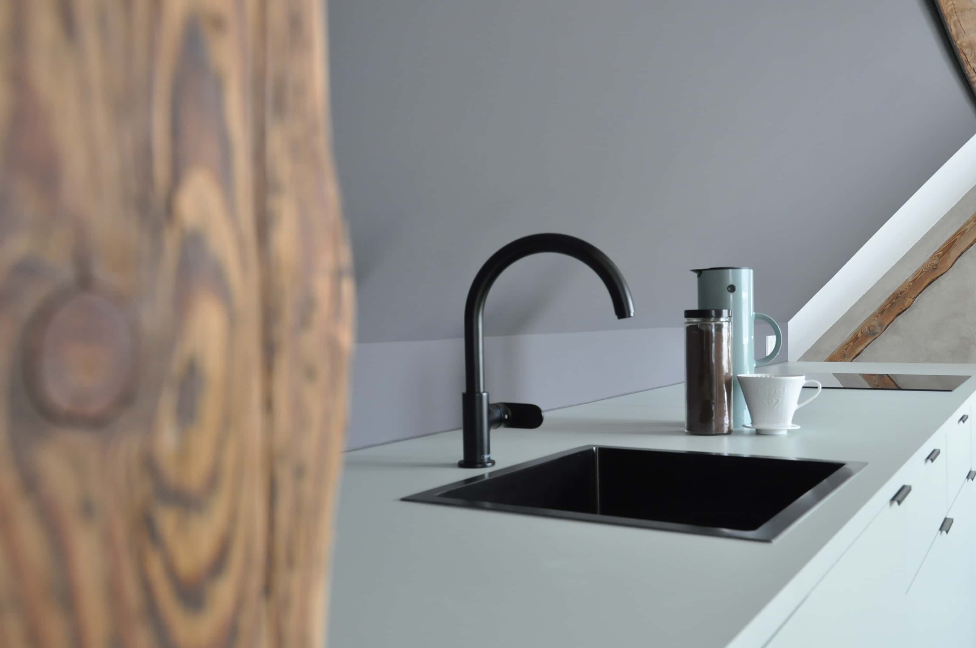 Waschbecken in der Küche des Schockelgaul