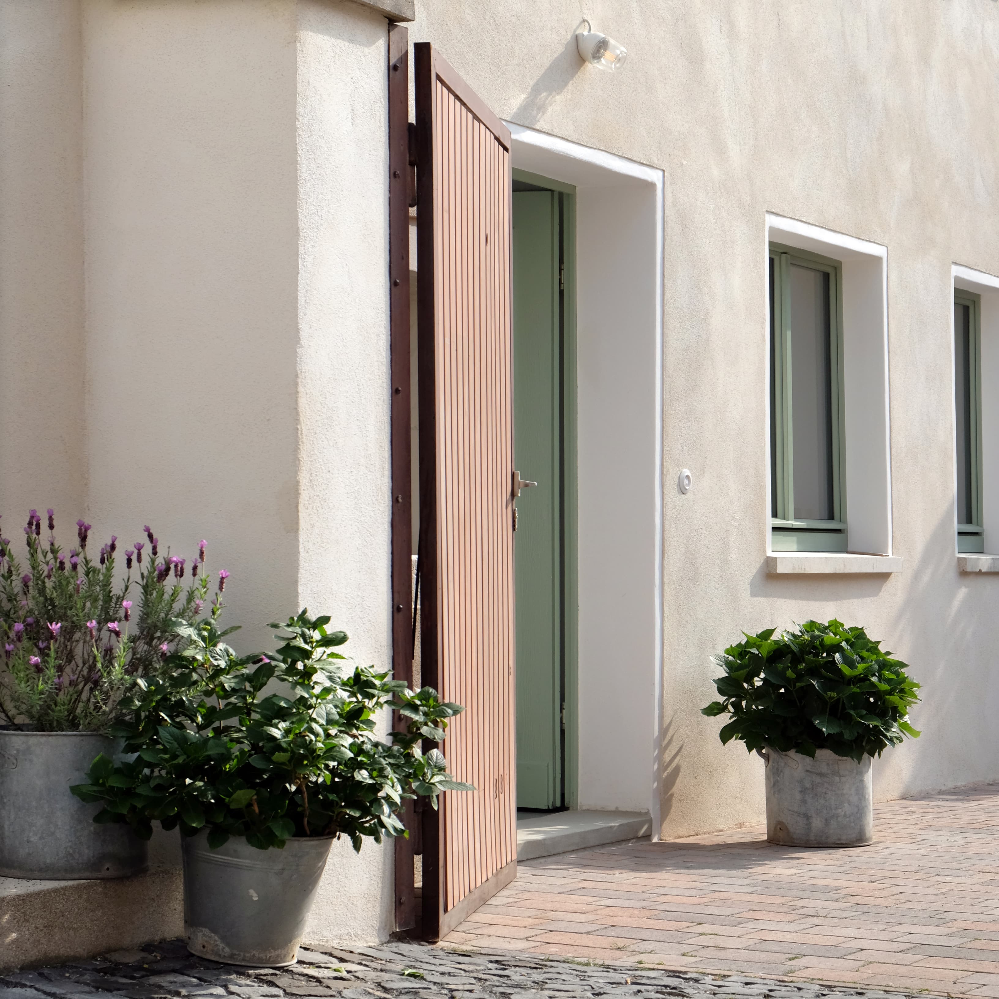 Eingang zum Gästehaus im Schockelgaul