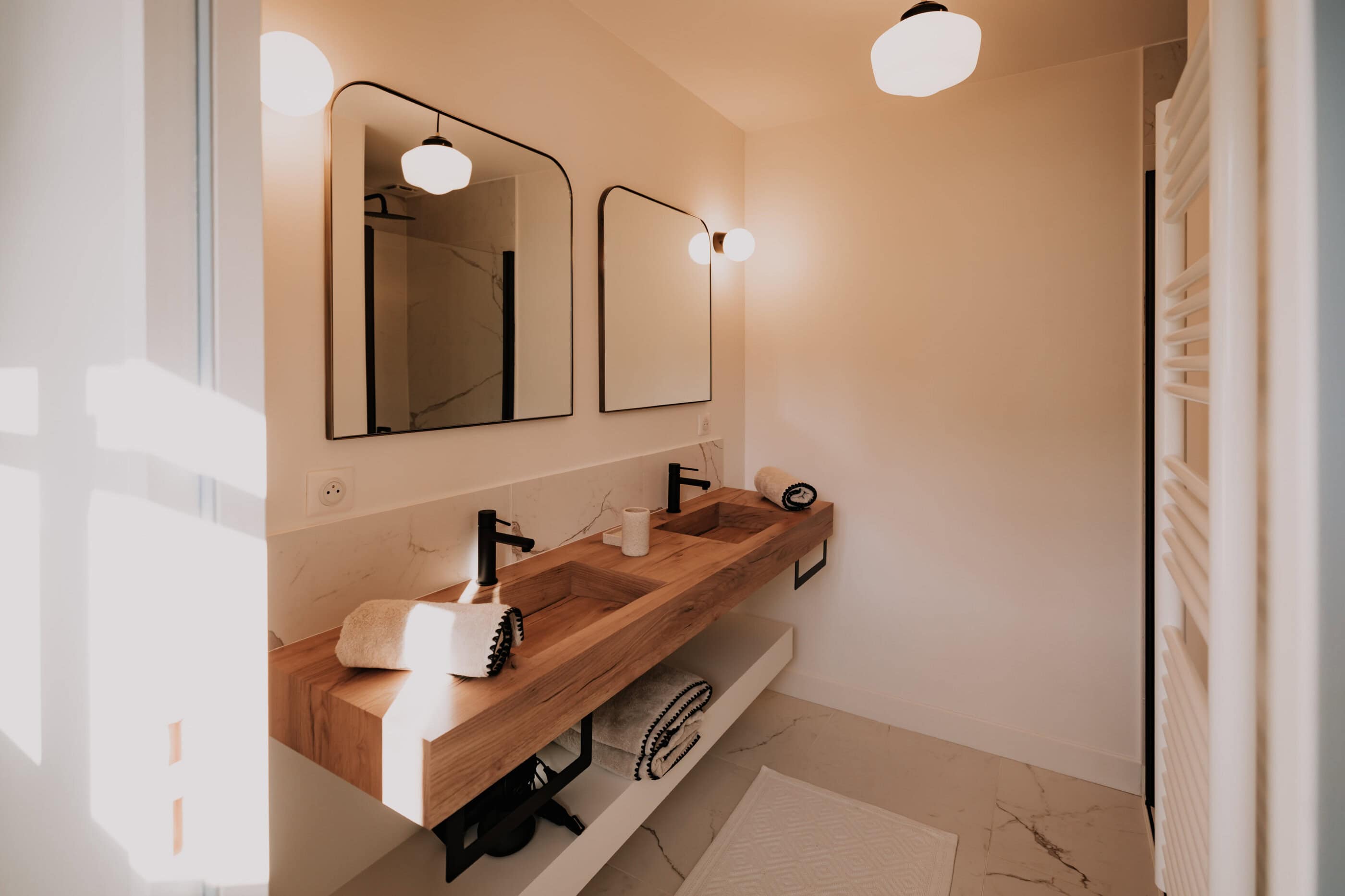 Badezimmer im Hotel Chez Brens