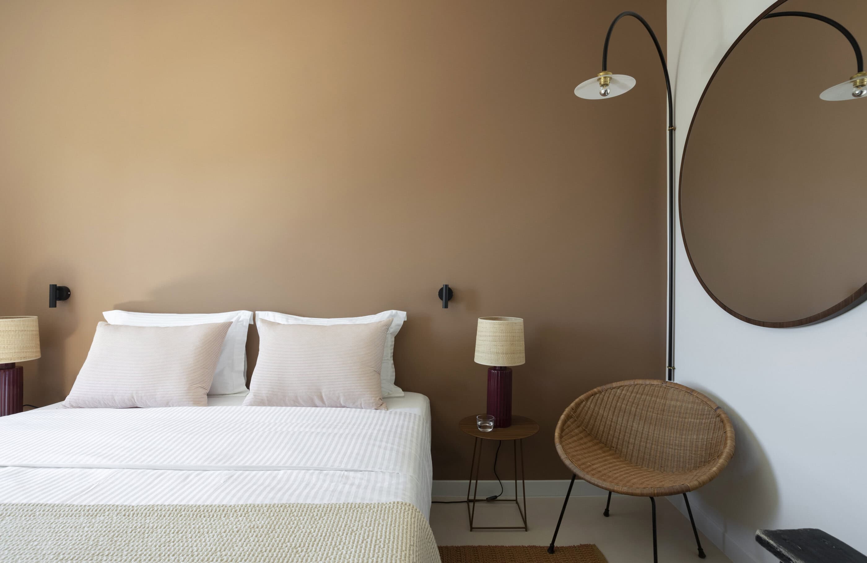 Doppelbett im Hotel Yayaki