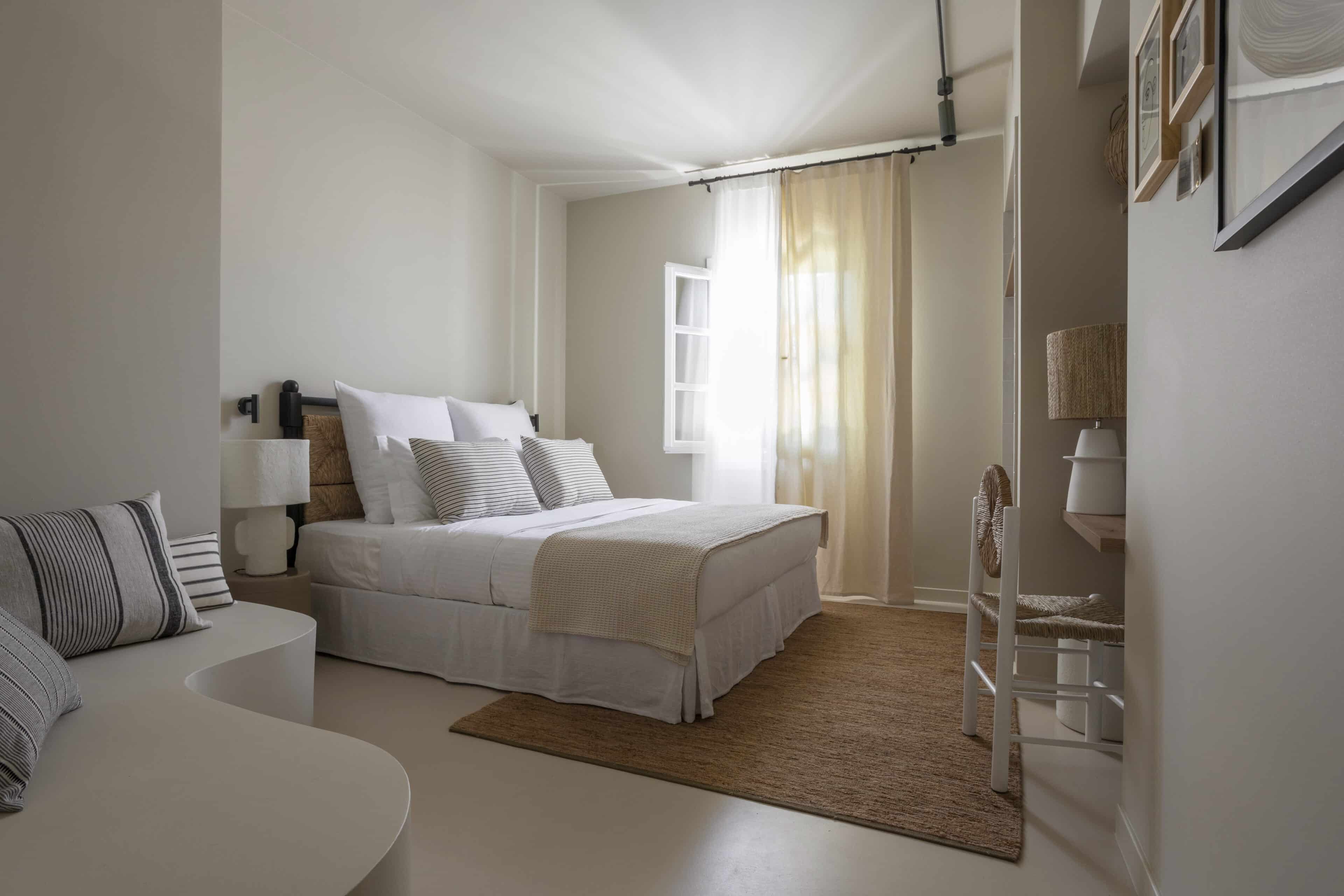 Doppelzimmer mit Bett im Hotel Yayaki