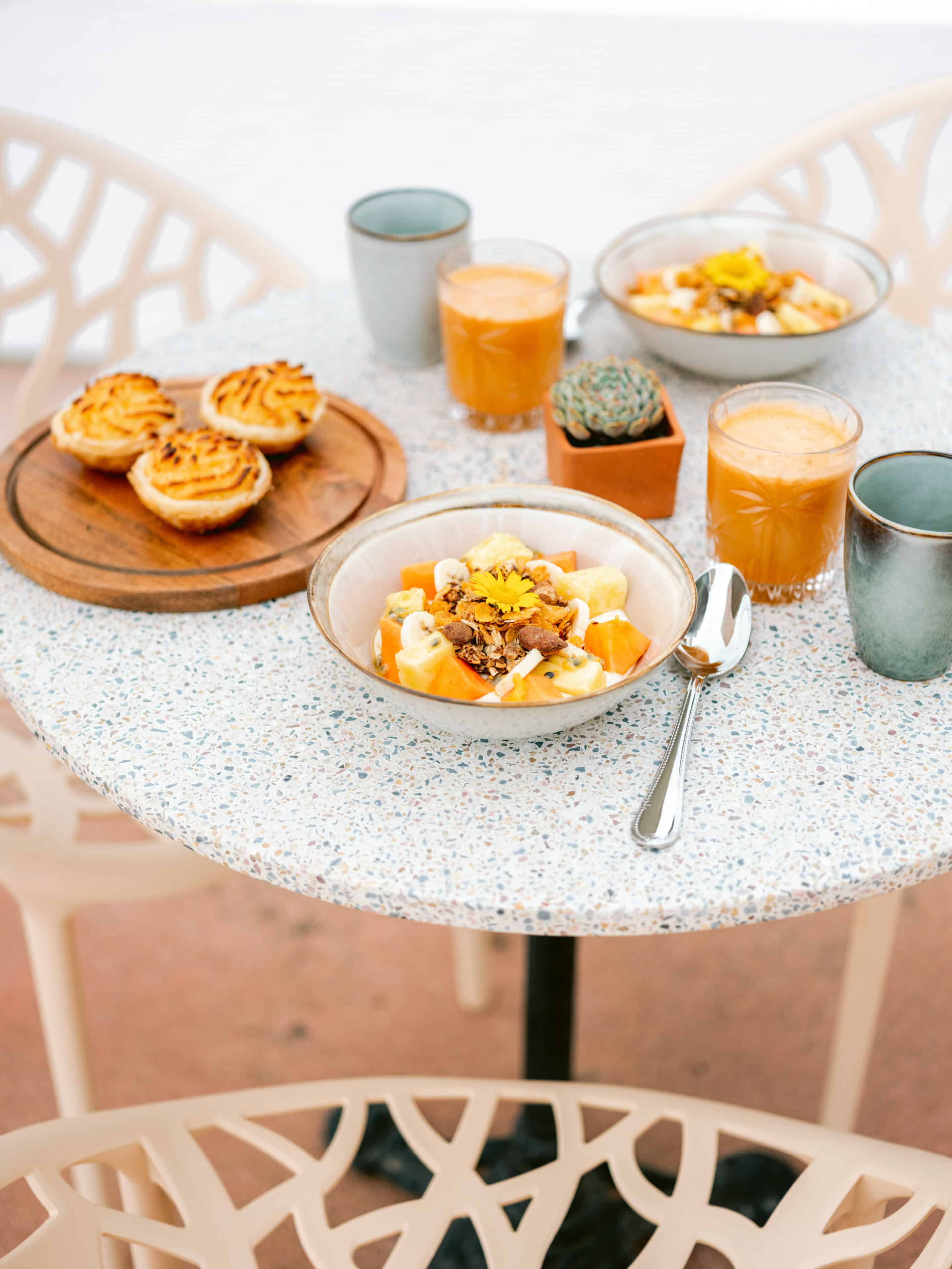 Frühstück im Boutique-Hotel Casa Quintas