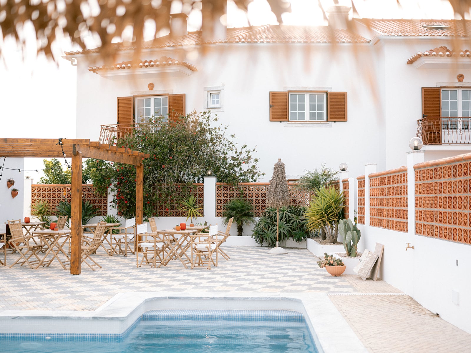 Hotelterrasse im Casa Quintas