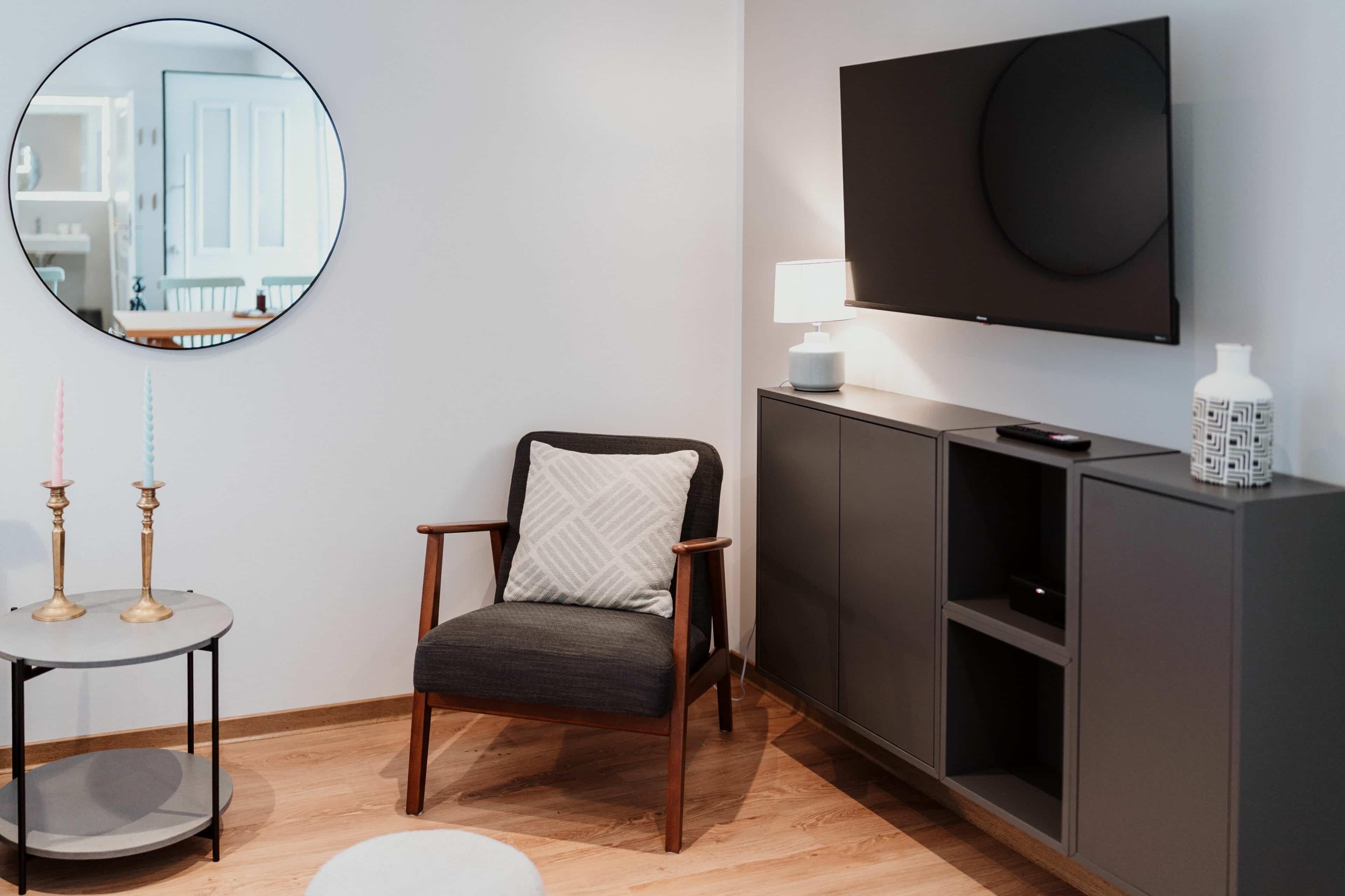 Sitzecke im Wohnzimmer im Spreewaldhaus