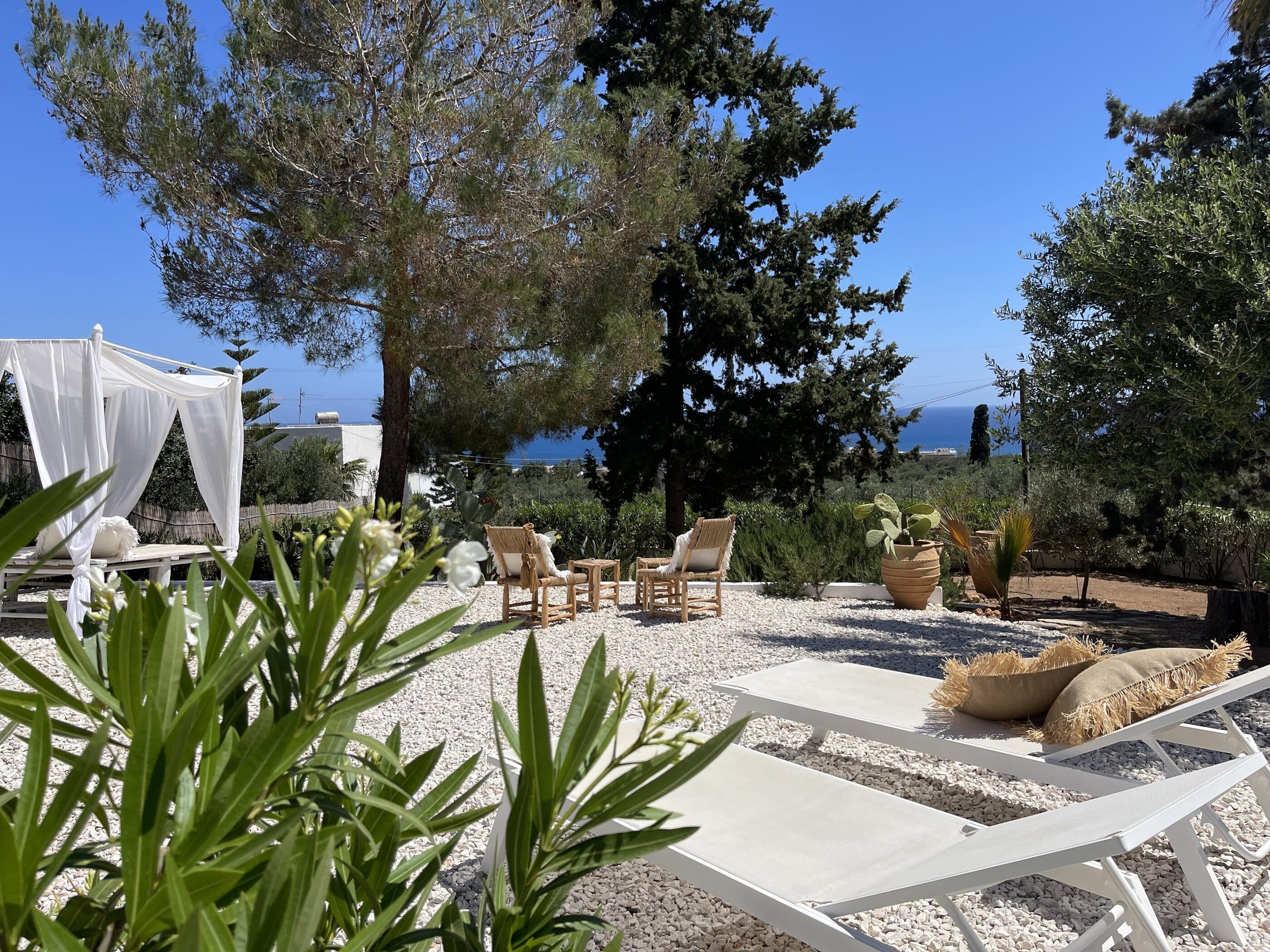 Terrasse in der Villa Zoé