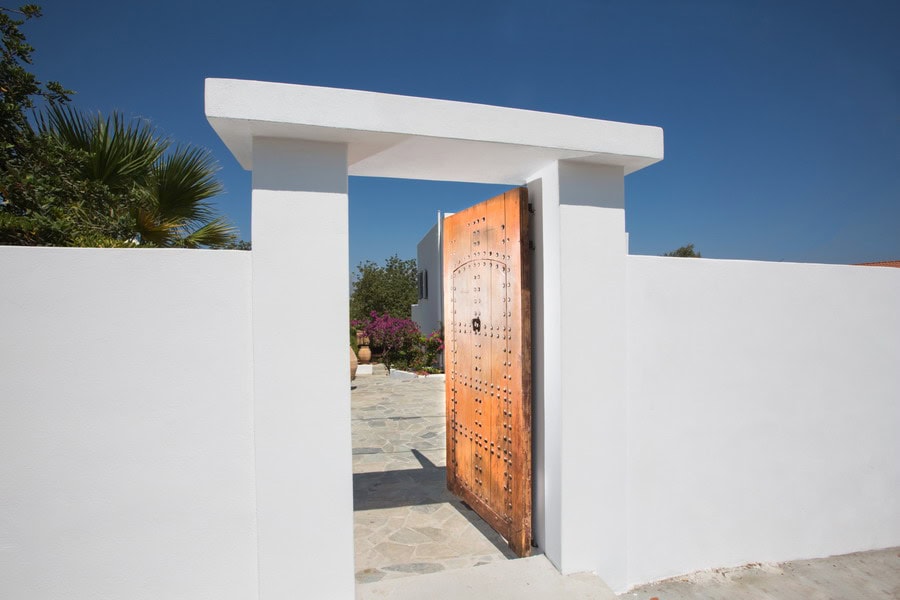 Eingangstür zur Villa Zoé