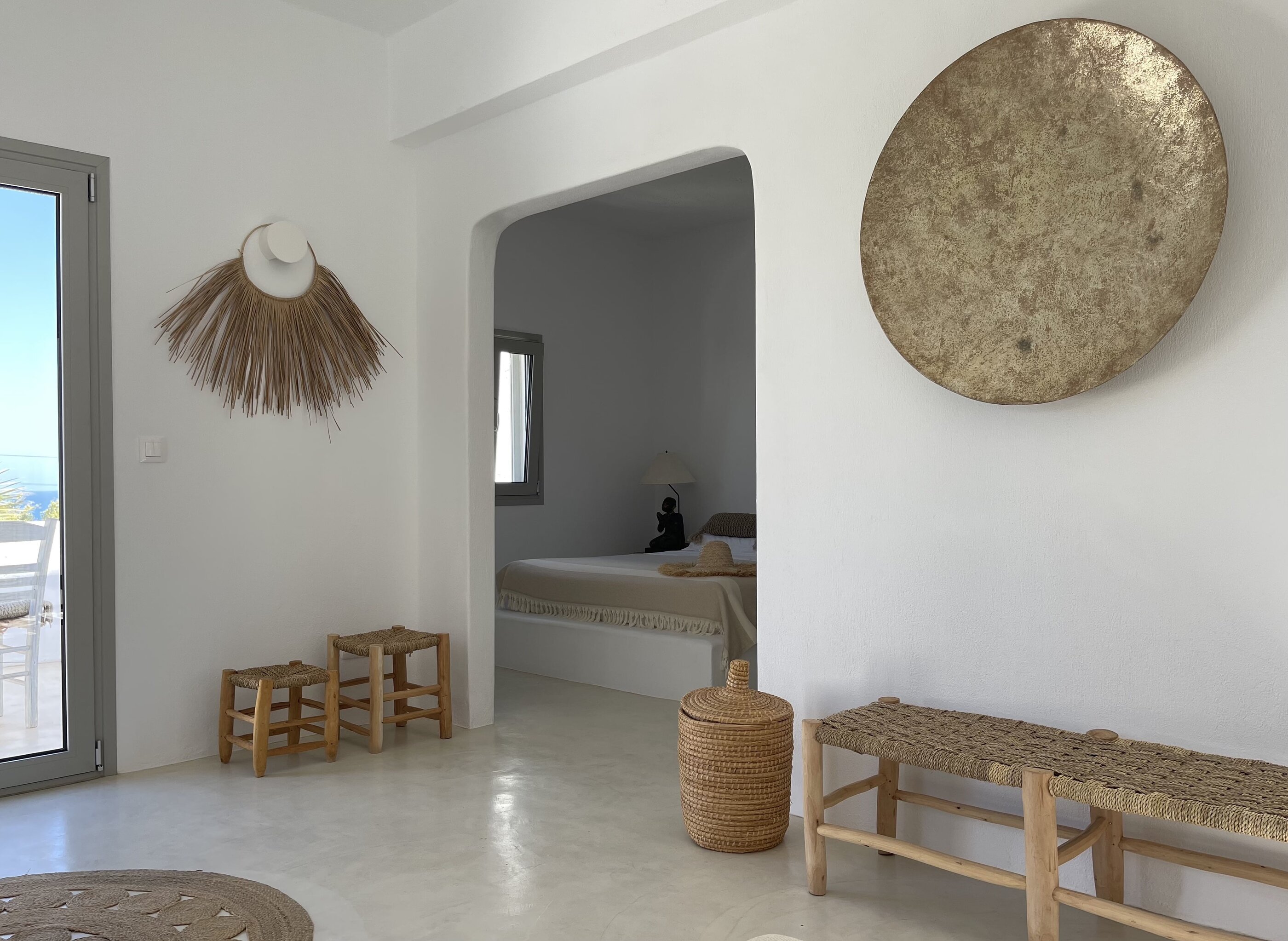 Schlafzimmer in der Villa Zoé