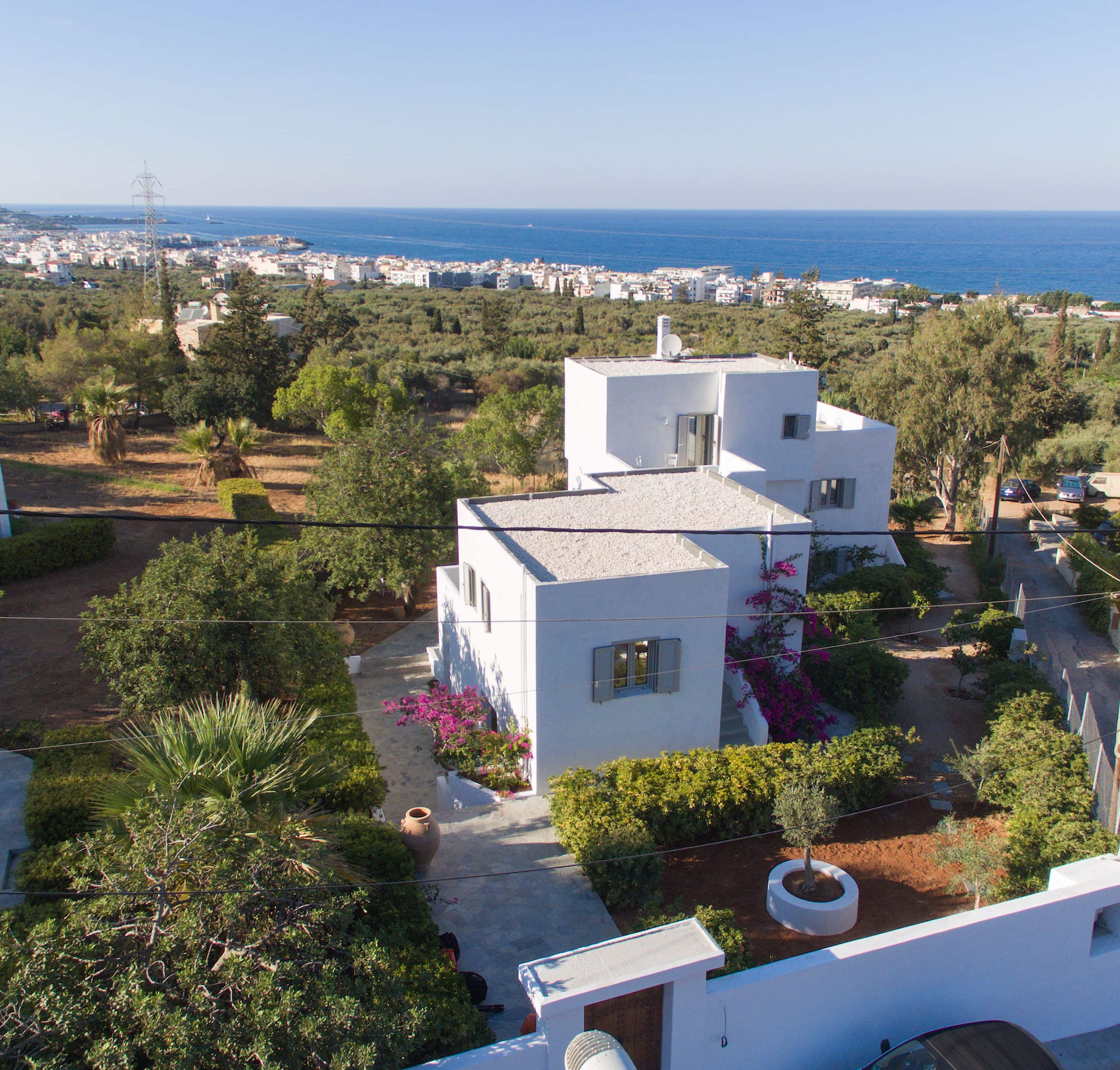 Haus aus Drohnensicht, Villa Zoe