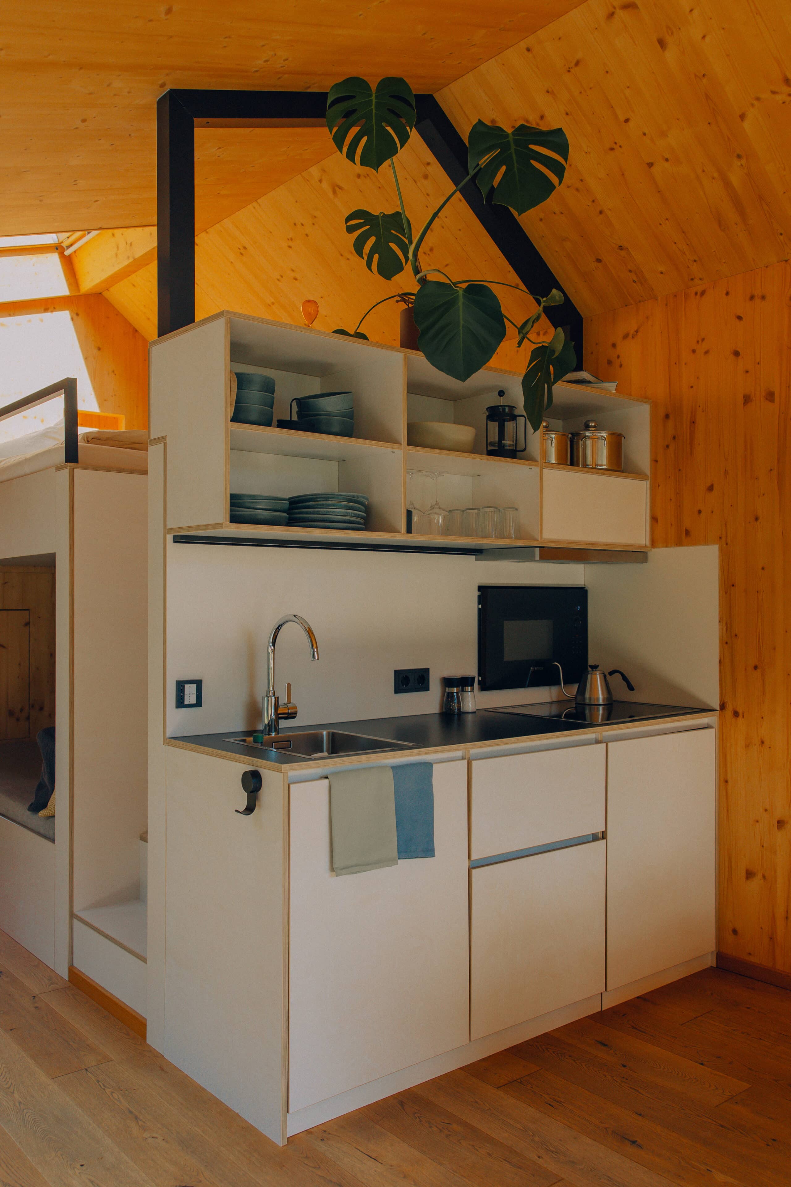 Küchenzeile im Tiny House