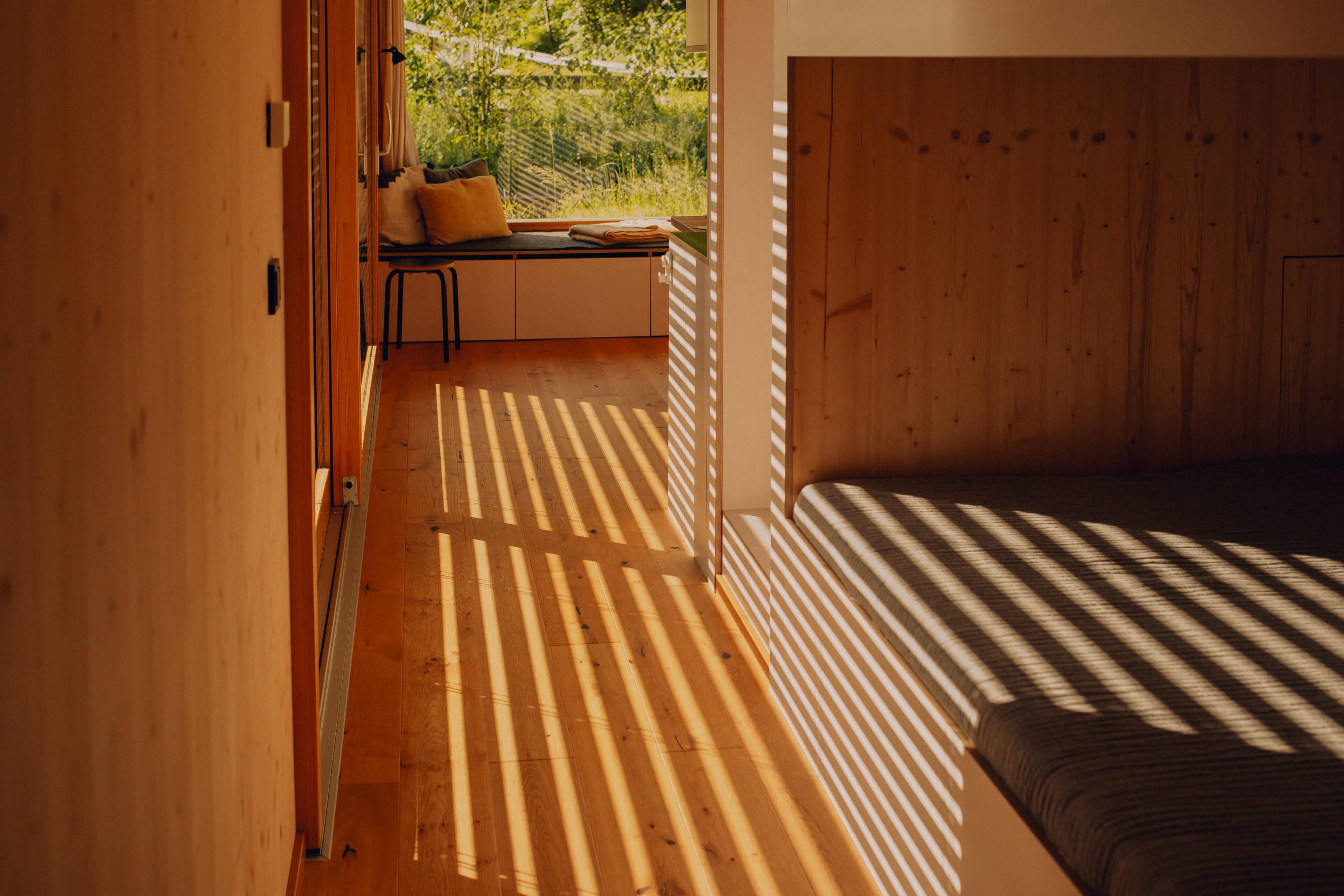 Sauna mit Blick in die Natur