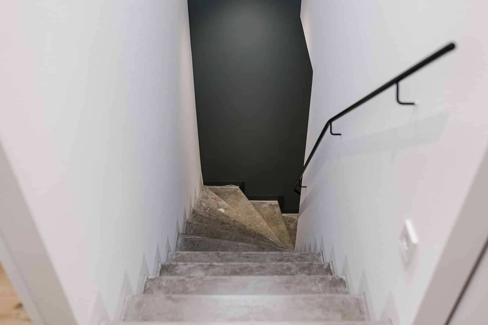 Treppenabgang aus Beton