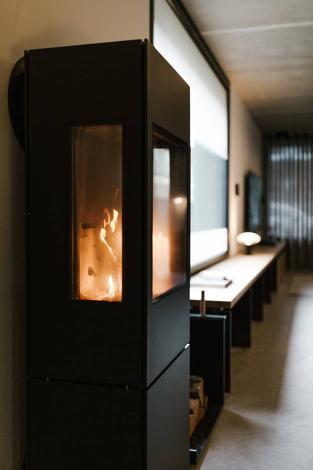 Wellnessbereich mit Kamin