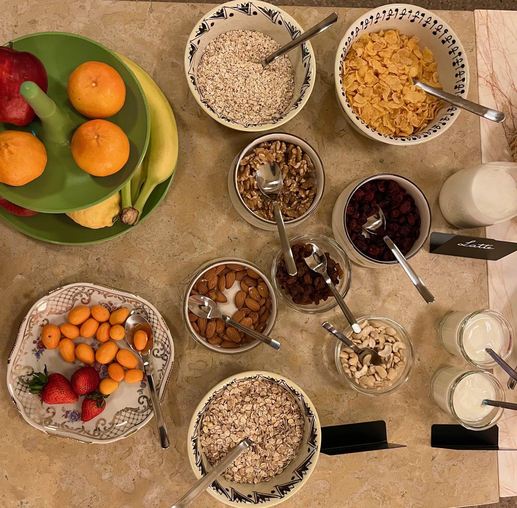 Detail: Frühstückstisch