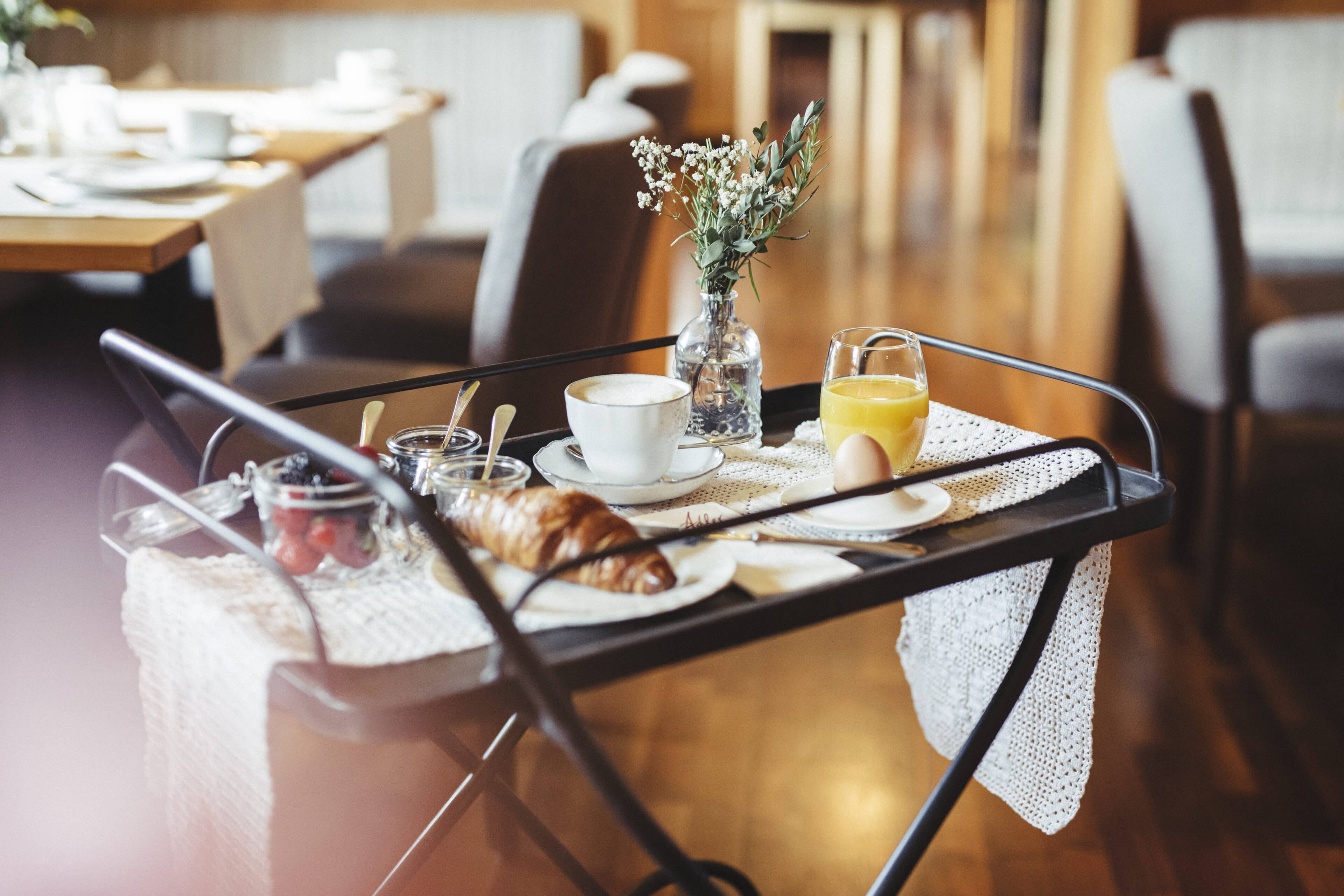 Detail: Frühstückswagen