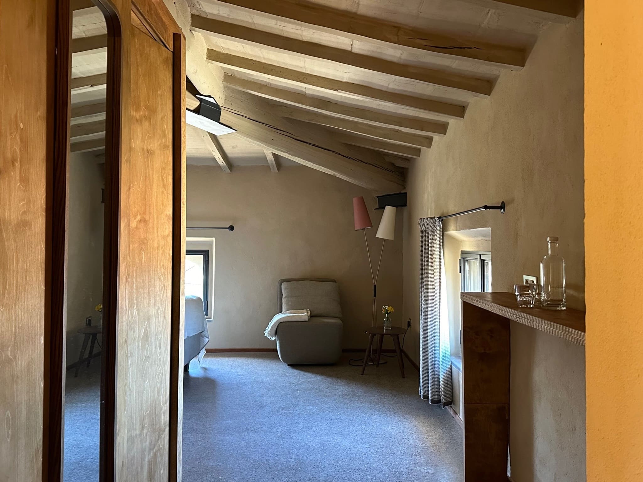 Blick in Schlafzimmer des Palazzo