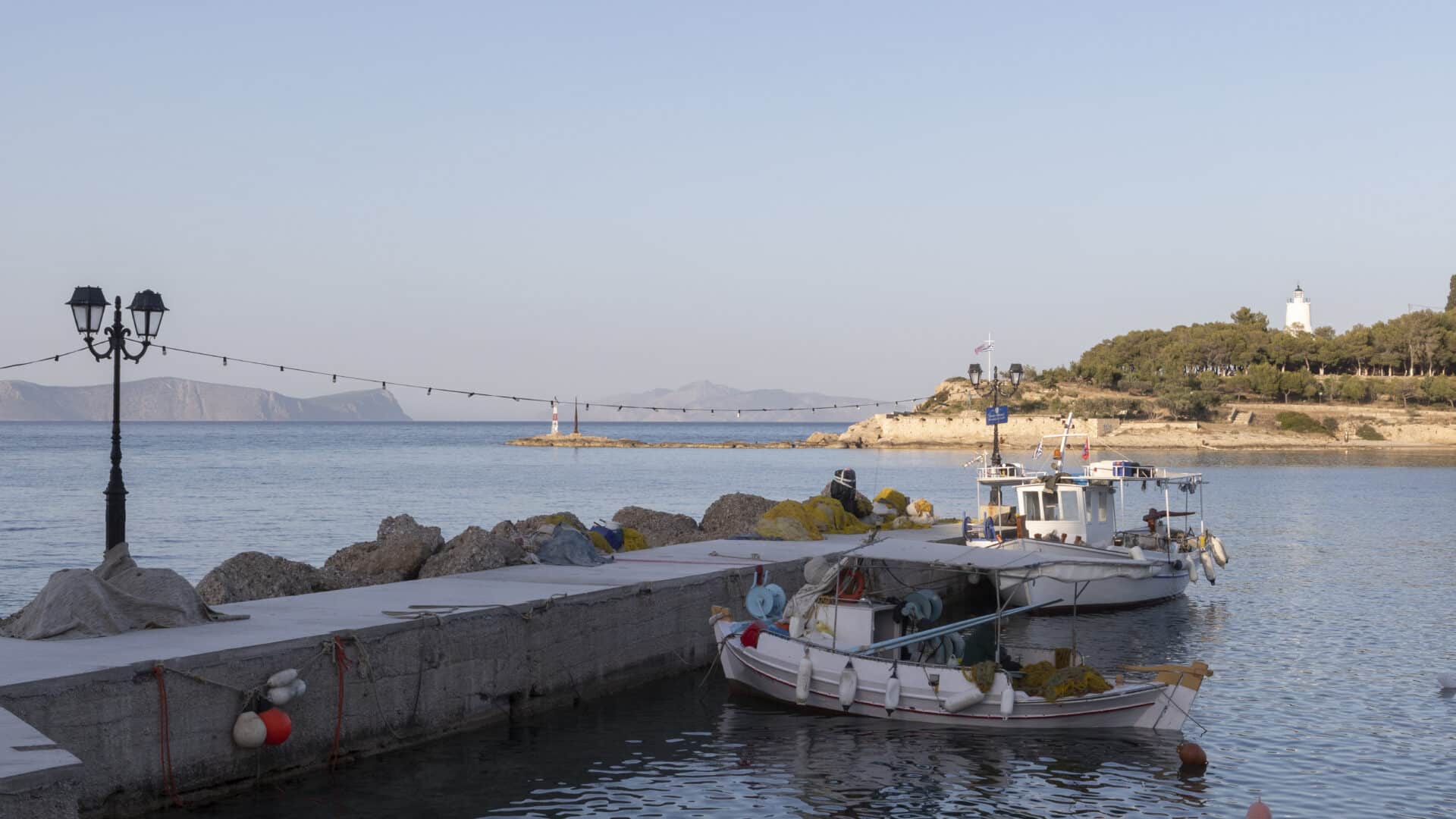 Hafen in Spetses, Hotel Yayaki