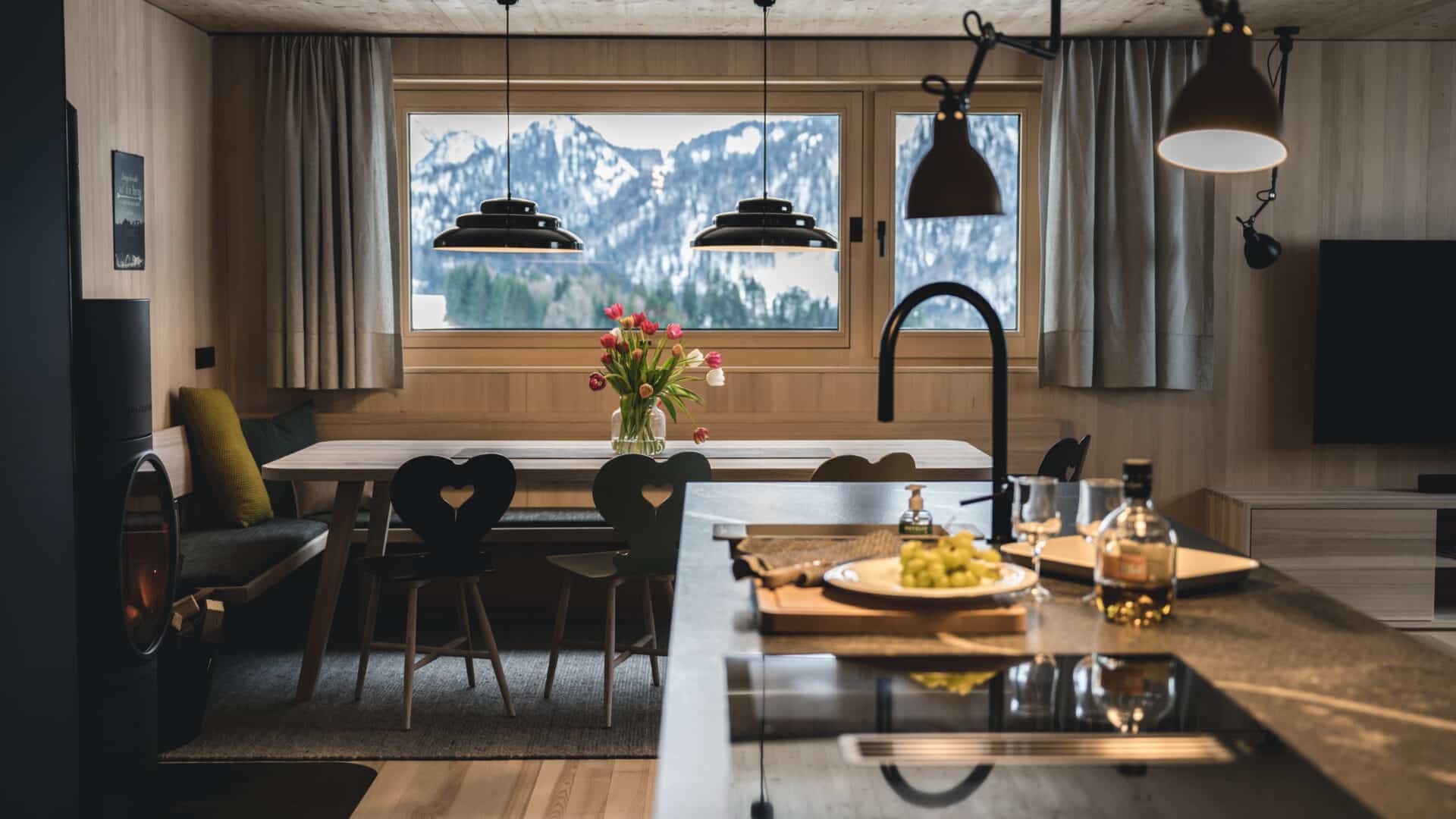 Küche mit Essplatz im Halwina Hideaway