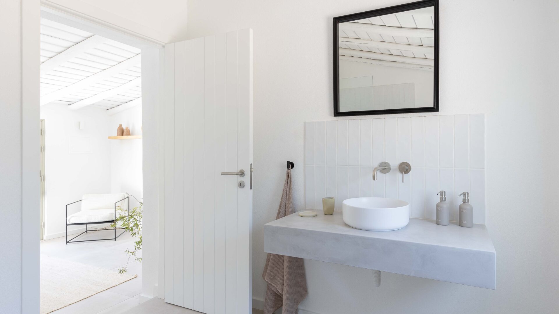 Badezimmer im Ferienhaus âmago