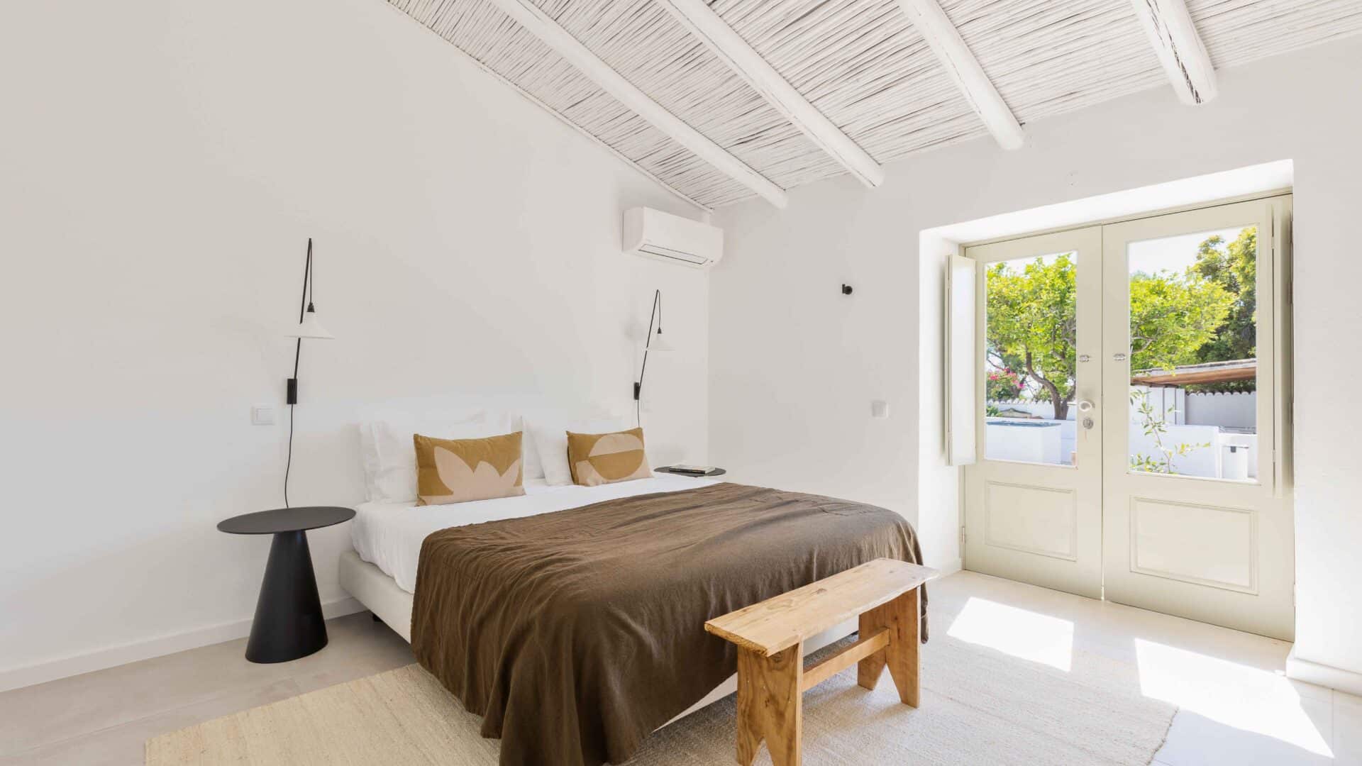 Schlafzimmer mit Blick nach draußen,Ferienhaus âmago