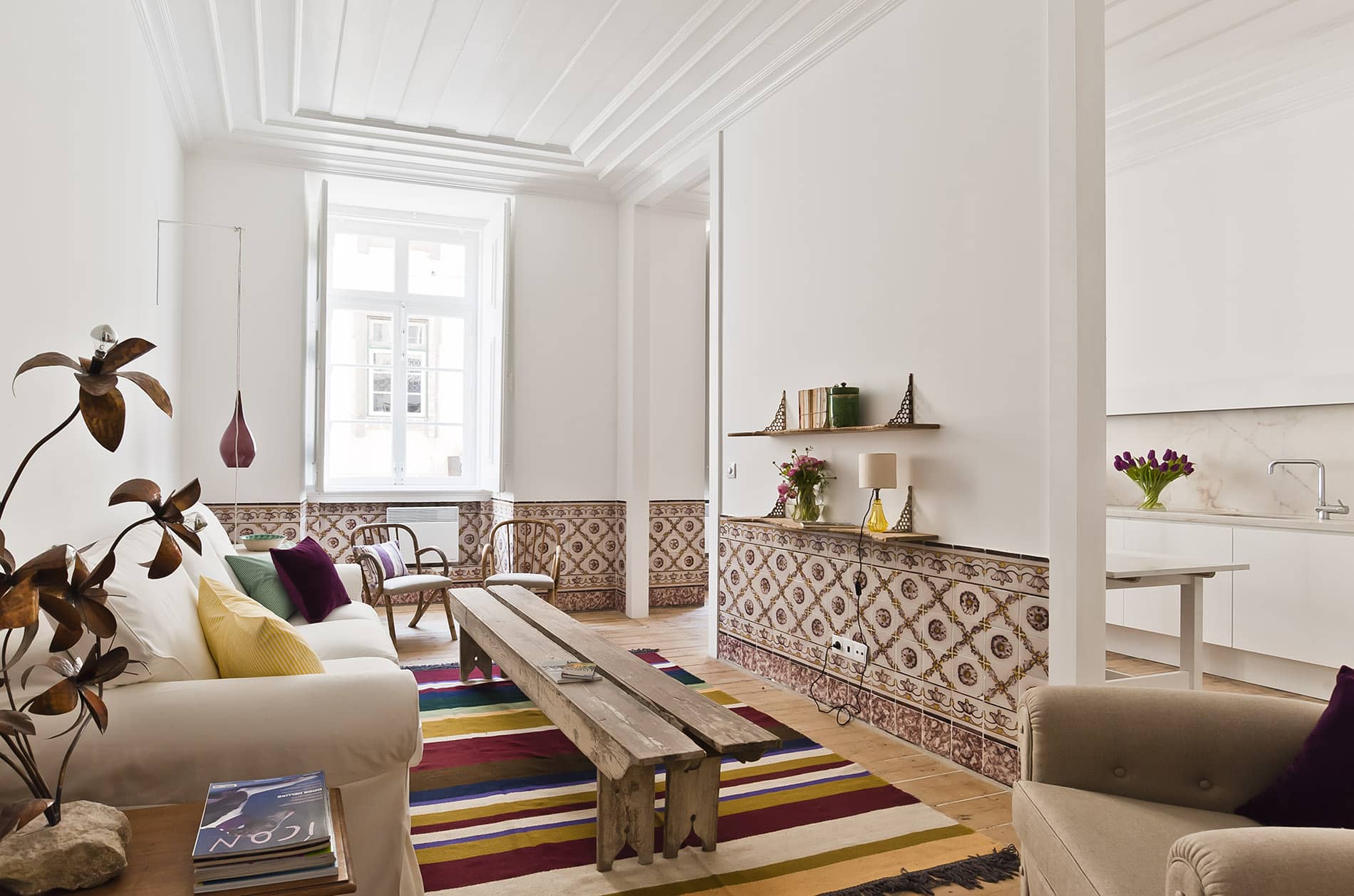 Baixa House, holiday apartment, Lisboa, living room, kitchen