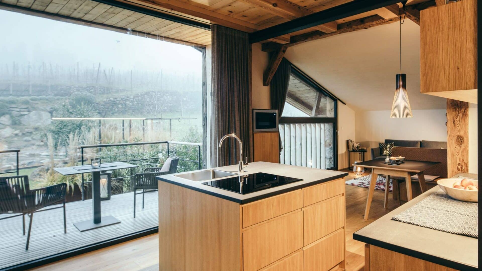 Sticklerhof, Design, Ferienwohnungen, modern, Südtirol, Meran, Berge, Italien, moderne Architektur