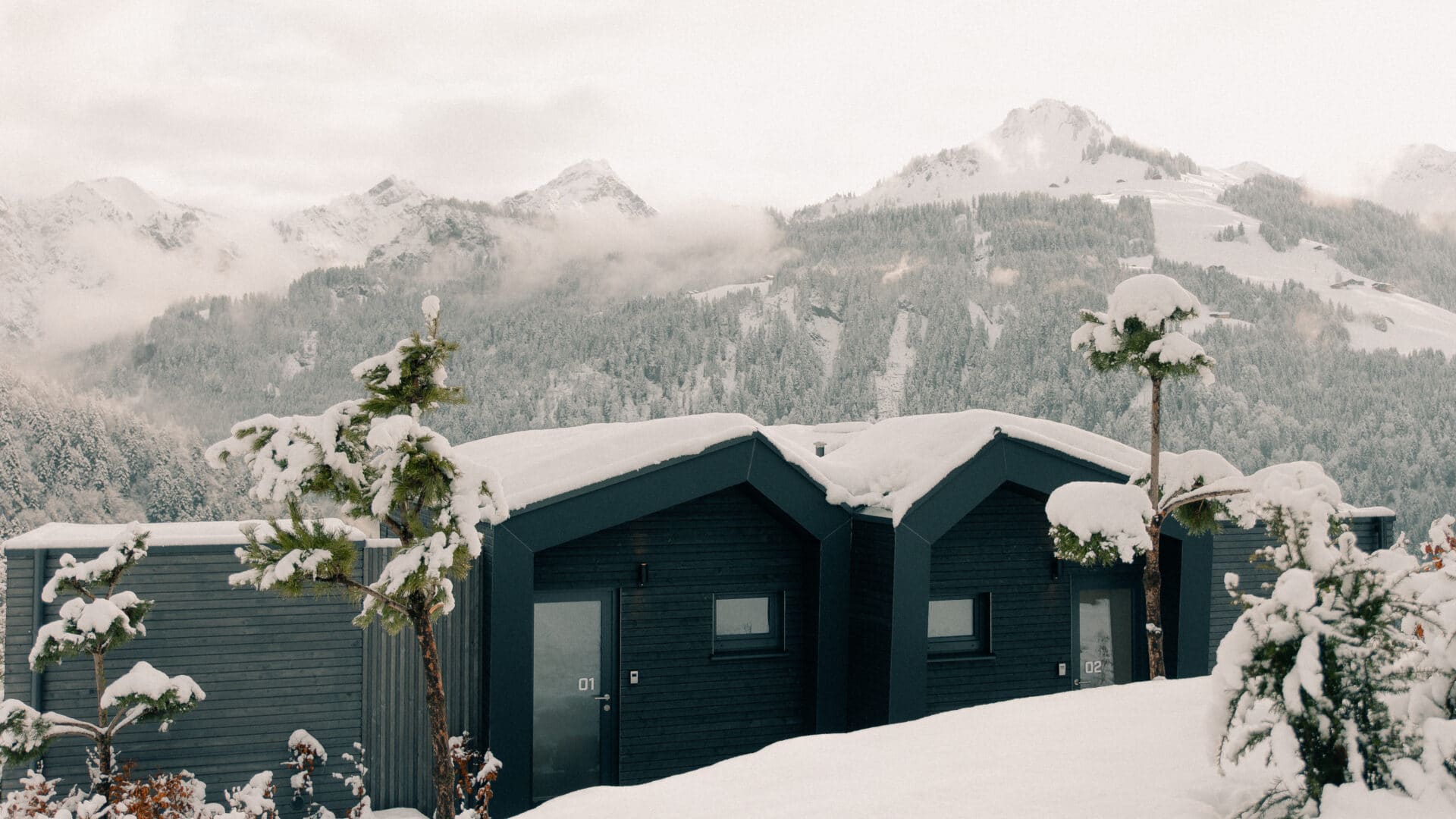 Tiny Houses im Schnee