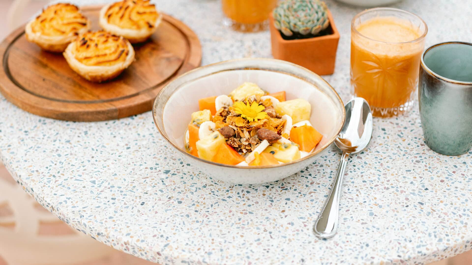 Frühstück im Boutique-Hotel Casa Quintas