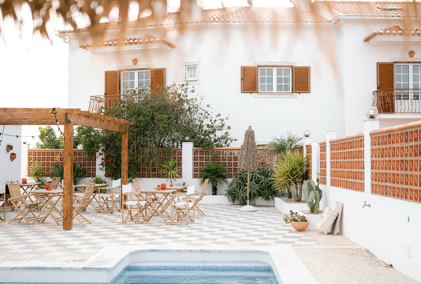 Hotelterrasse im Casa Quintas