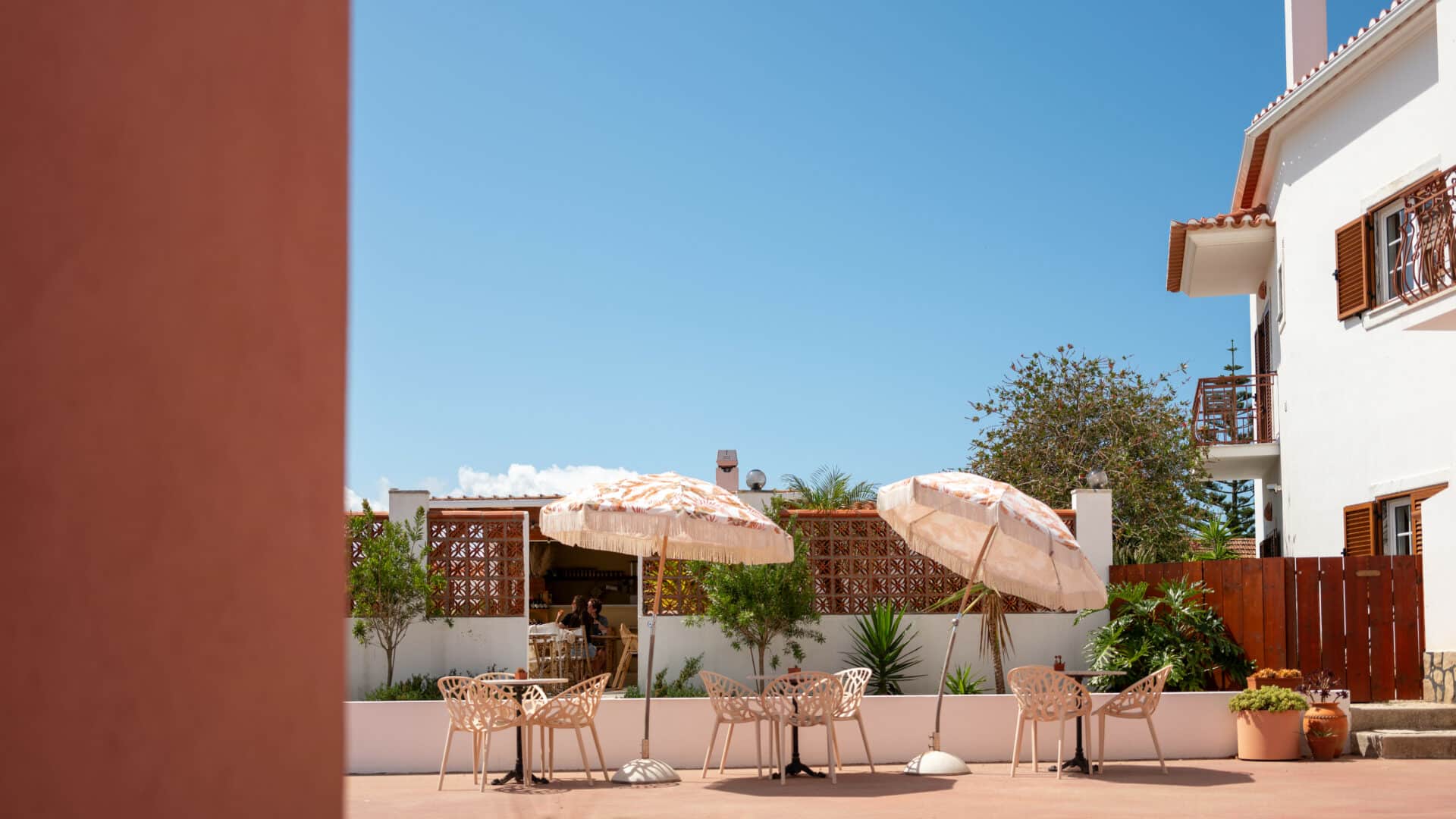Restaurantterrasse des Hotels Casa Quintas