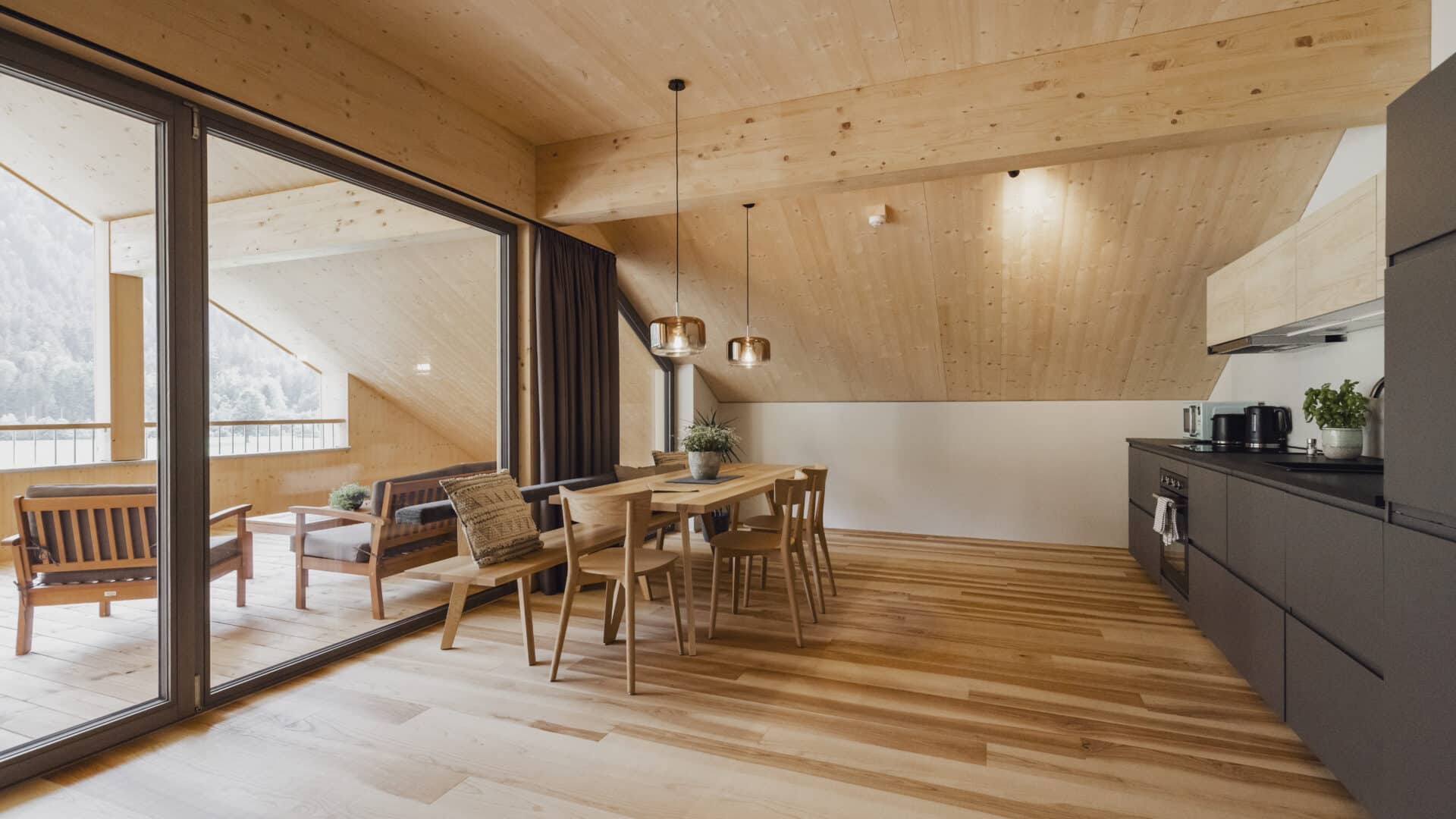 Apartment mit Küche
