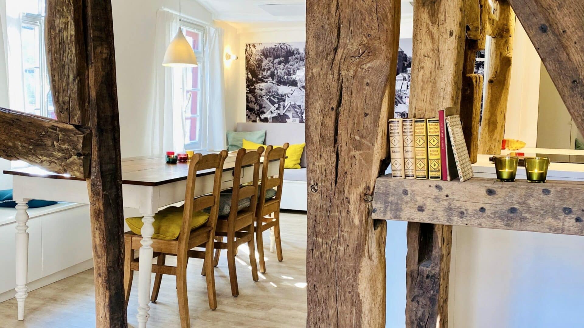 Auszeit, Ferienhaus, Fachwerkhaus, Monschau, Eifel, Design-Ferienhaus, Boutique-Hotel, Ferienunterkunft, Ferienwohnung, Architektur, Architektenhaus