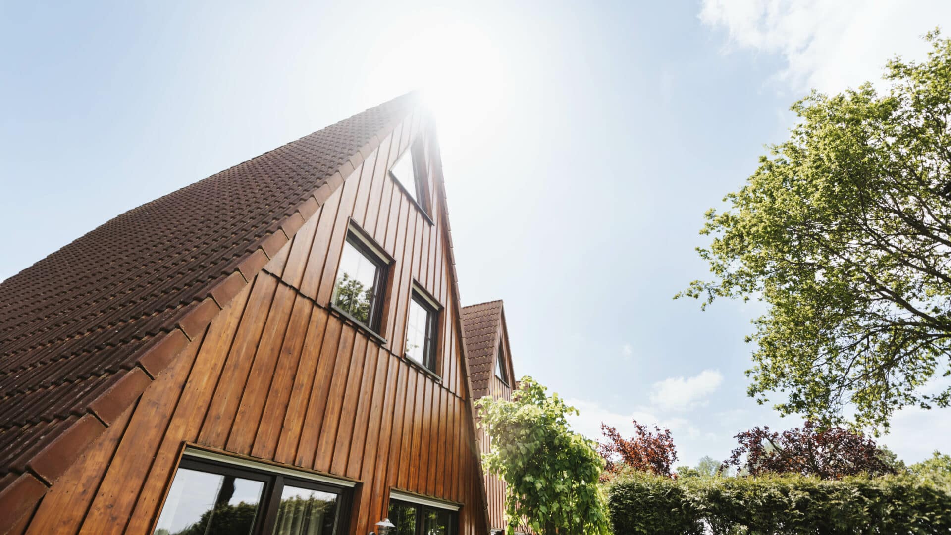 Giebelfassade Ferienwohnung im Seehotel Gronau