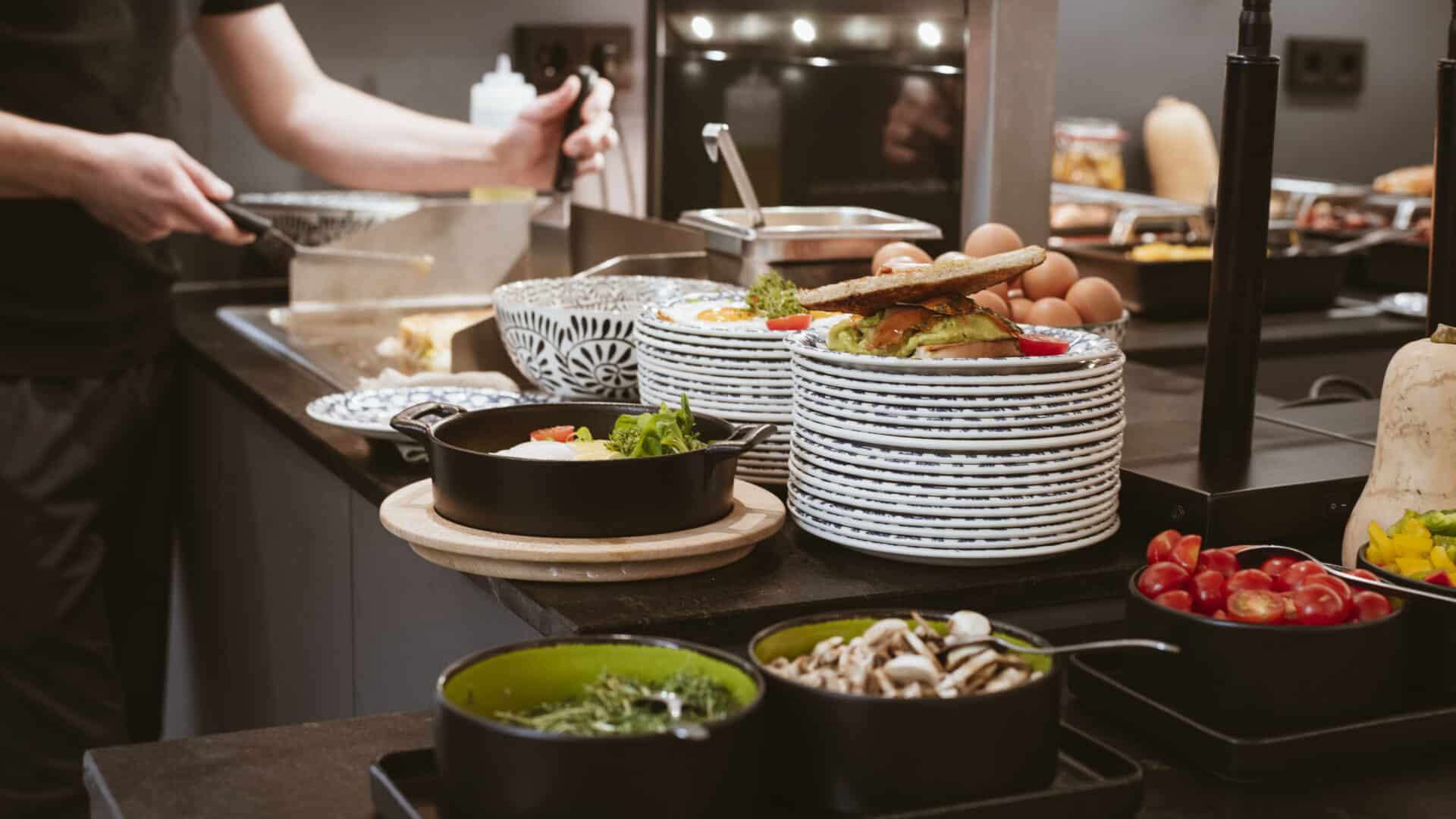 Frühstücksbuffet im Hotel Blü