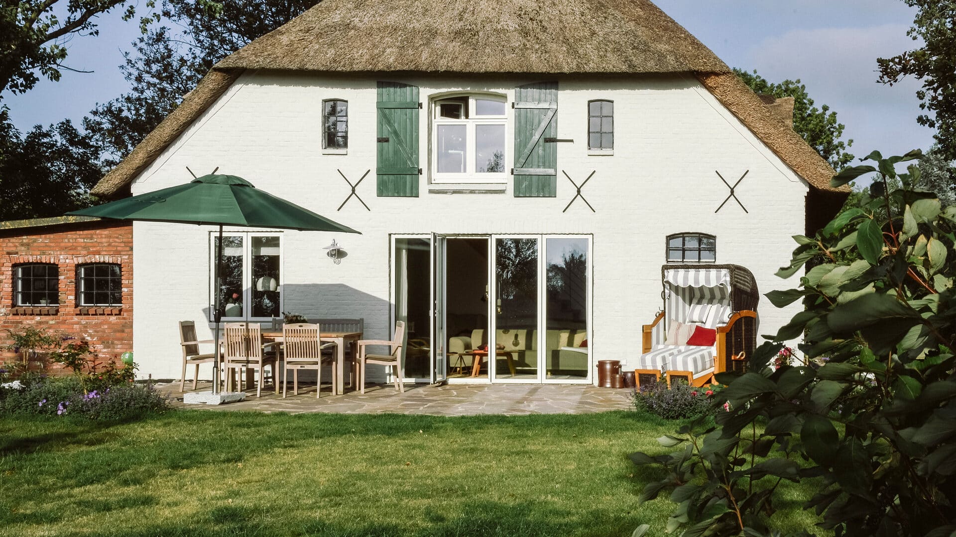 Huus Uelvesbüll, Ferienhaus an der Nordsee, Eiderstedt