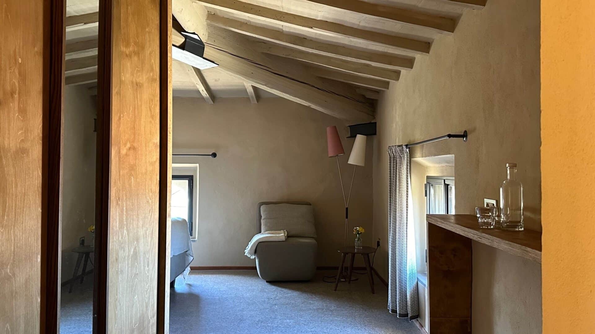 Blick in Schlafzimmer des Palazzo