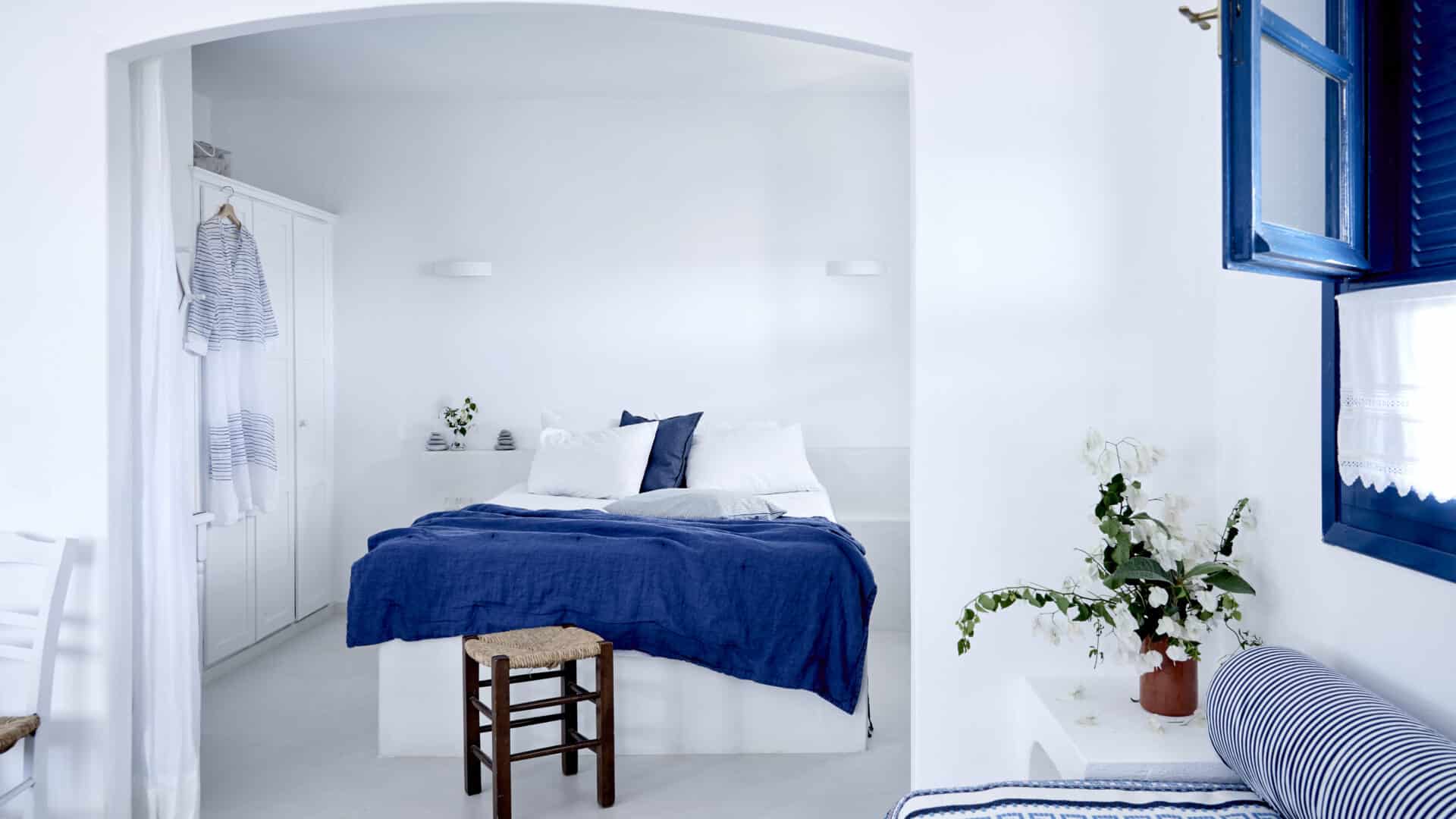 Schlafzimmer im Ippocampi Hotel